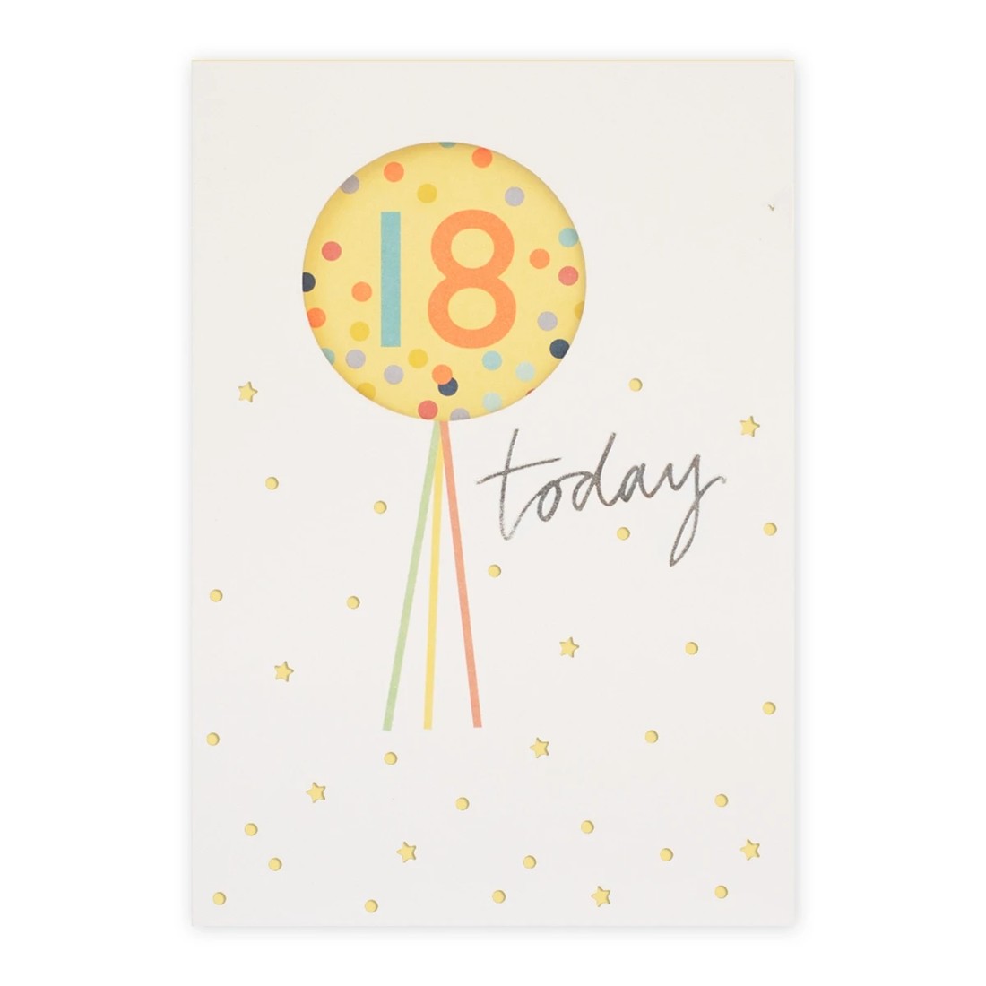 3 Connections from Hallmark 18th Birthday Card - Confetti and Stars, 3 of 3