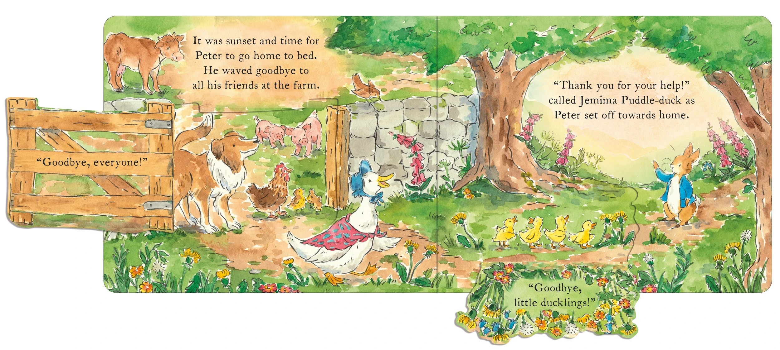 5 The World Of Peter Rabbit: Jemima Puddle- Duck's Farmyard Muddle by Beatrix Potter - Book, 5 of 5