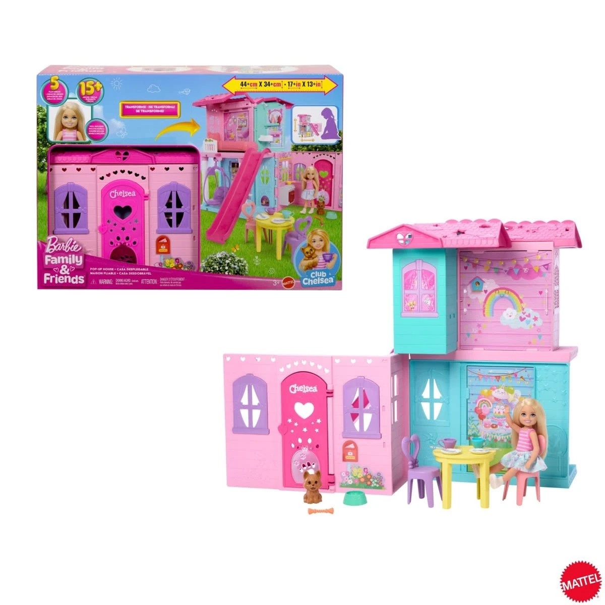 1 Barbie Family & Friends Chelsea Pop-Up Doll House, 1 of 6