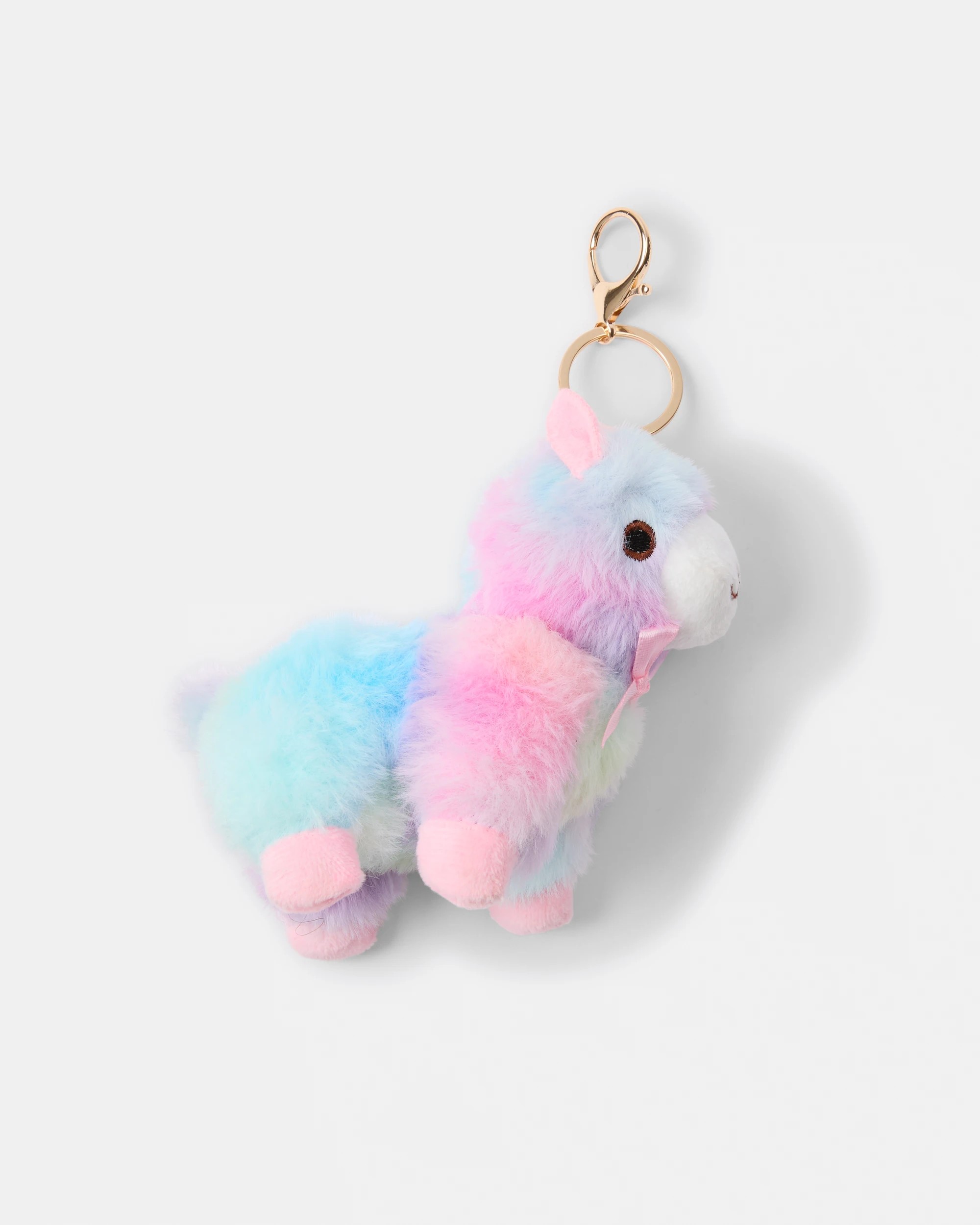 2 Fluffy Llama Bag Charm Keyring, 2 of 3