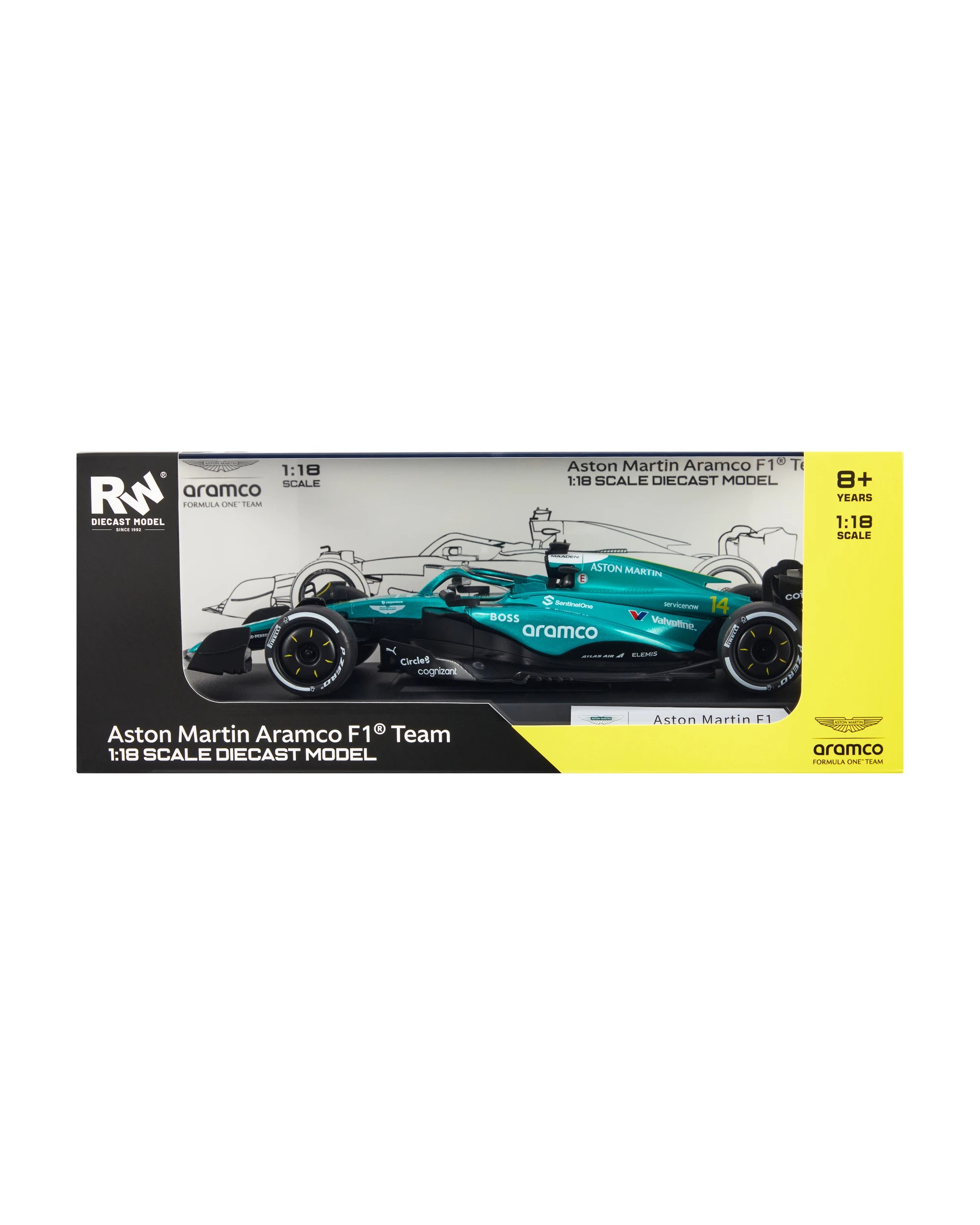 1 Aston Martin Aramco F1 1:18 Scale Diecast Model Race Car, 1 of 9