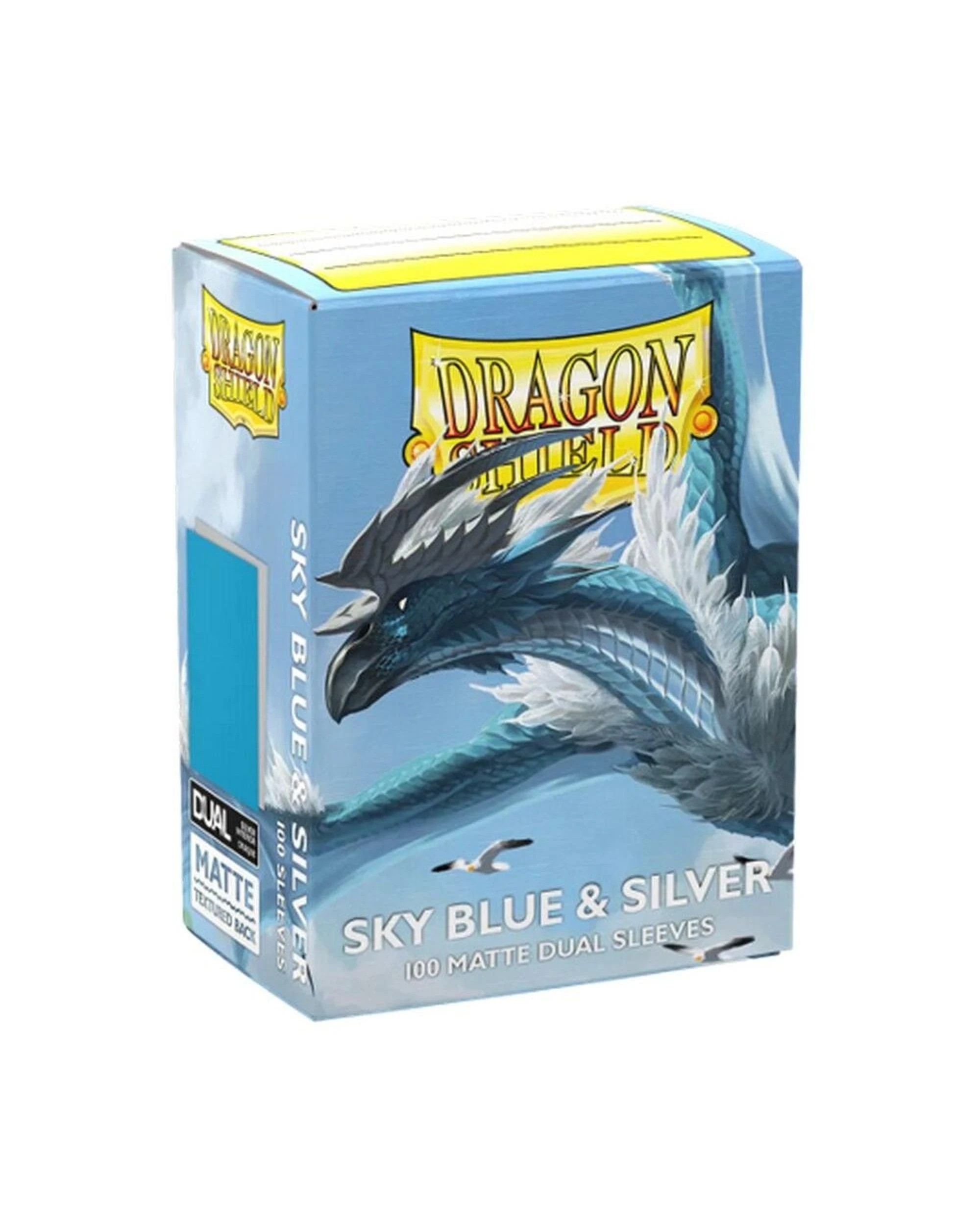 4 Dragon Shield Sky Blue and Silver 100 Matte Dual Sleeves, 4 of 4