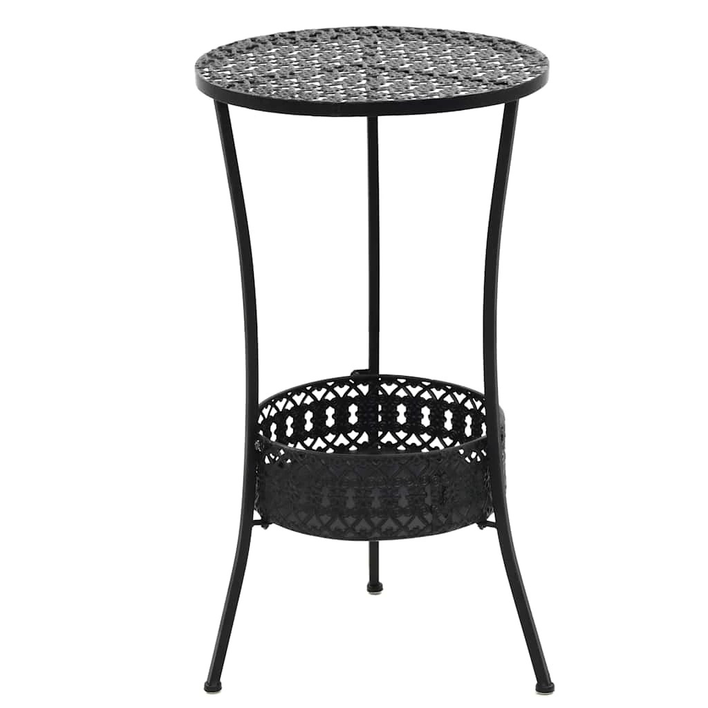 1 vidaXL Bar table Ample Storage - Black, 1 of 6
