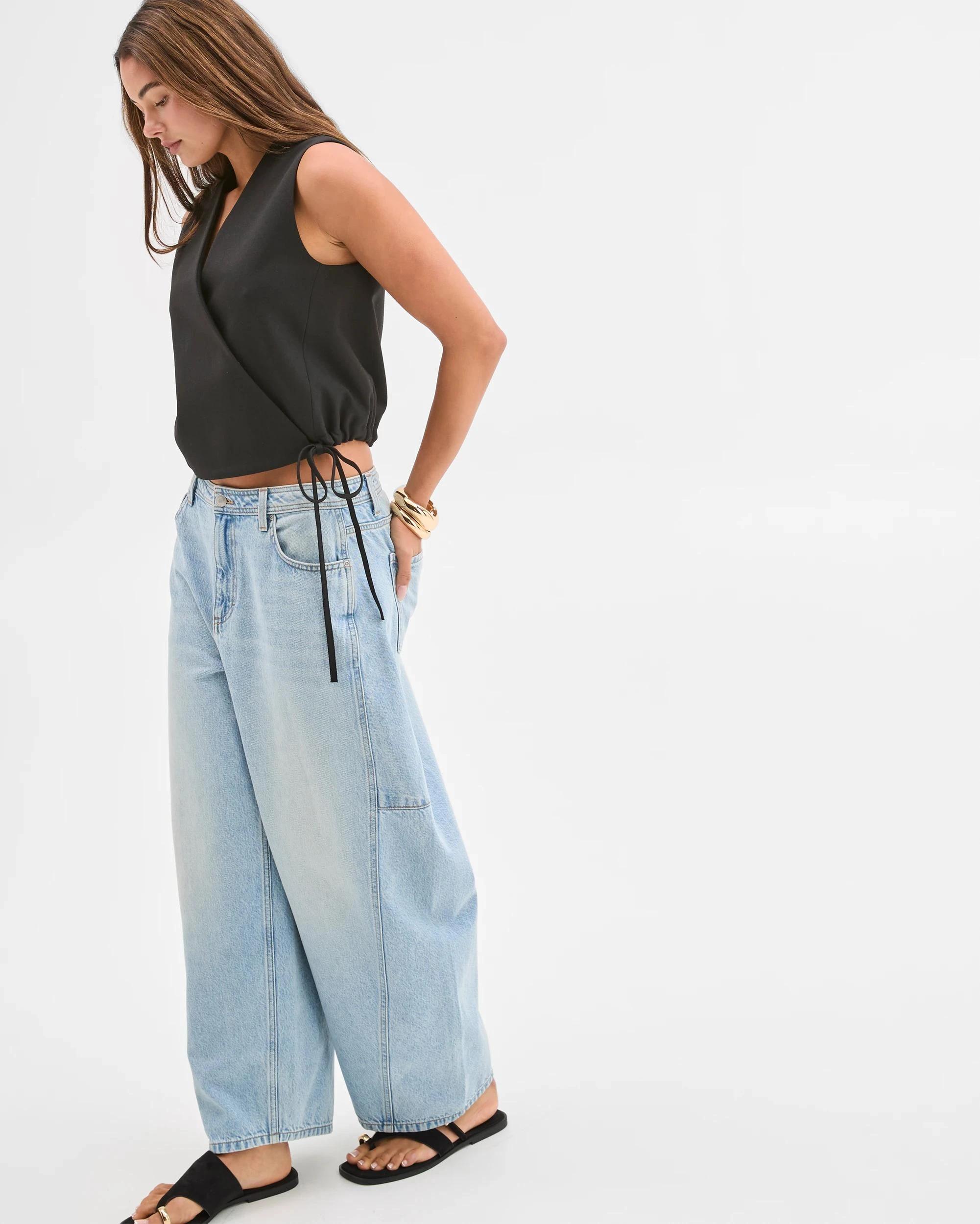 6 Lily Loves Wrap Tie Vest BLACK, 6 of 7