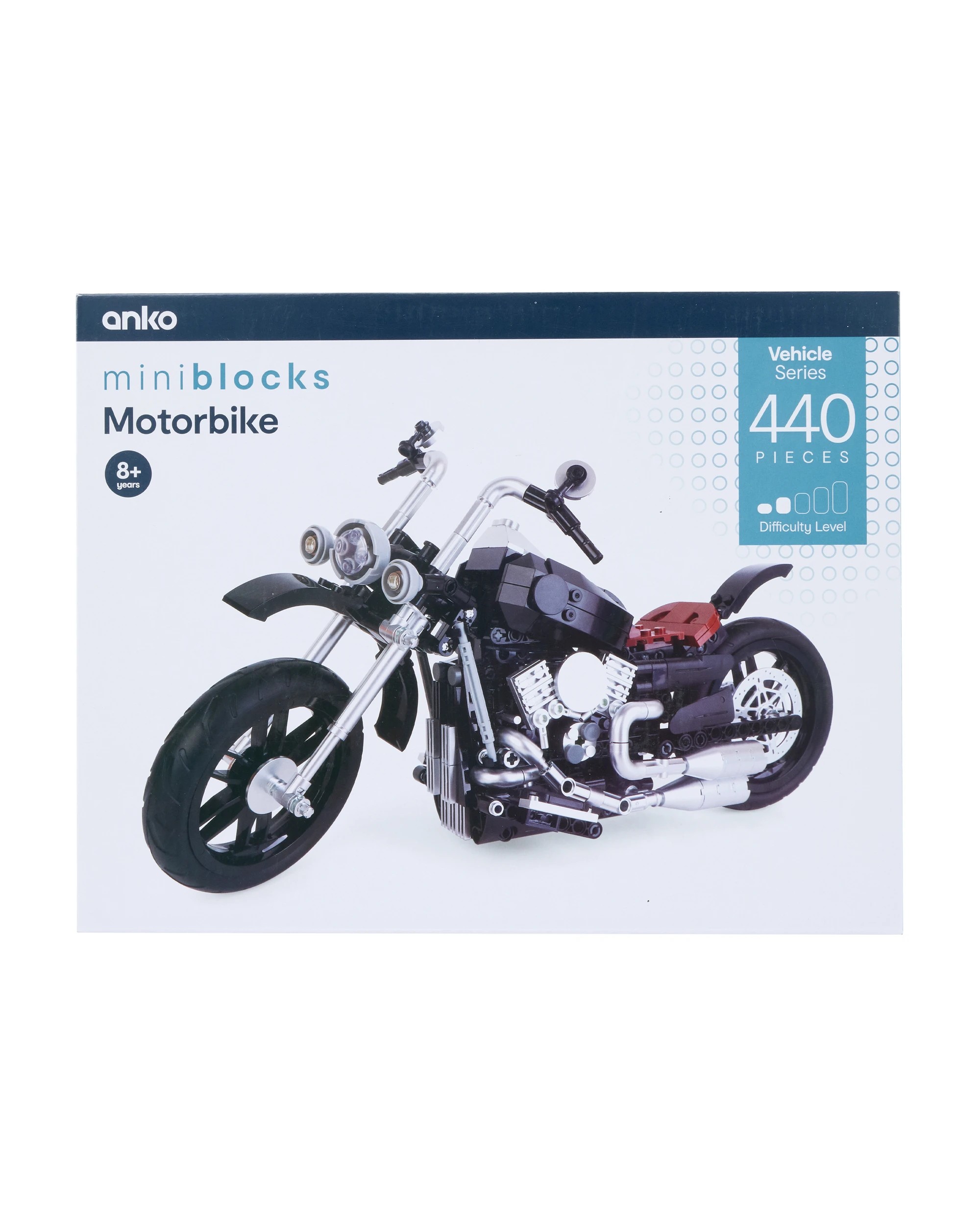 1 440 Piece Mini Blocks Vehicle Series: Motorbike, 1 of 3