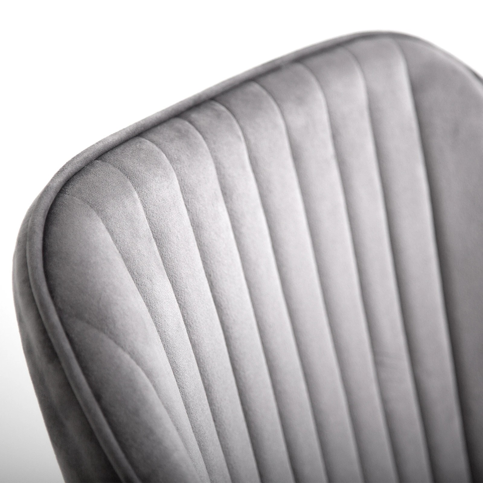 10 Casa Decor Arles Velvet Office Chair Mid Back Swivel Height Adjustable Grey - Grey, 10 of 10