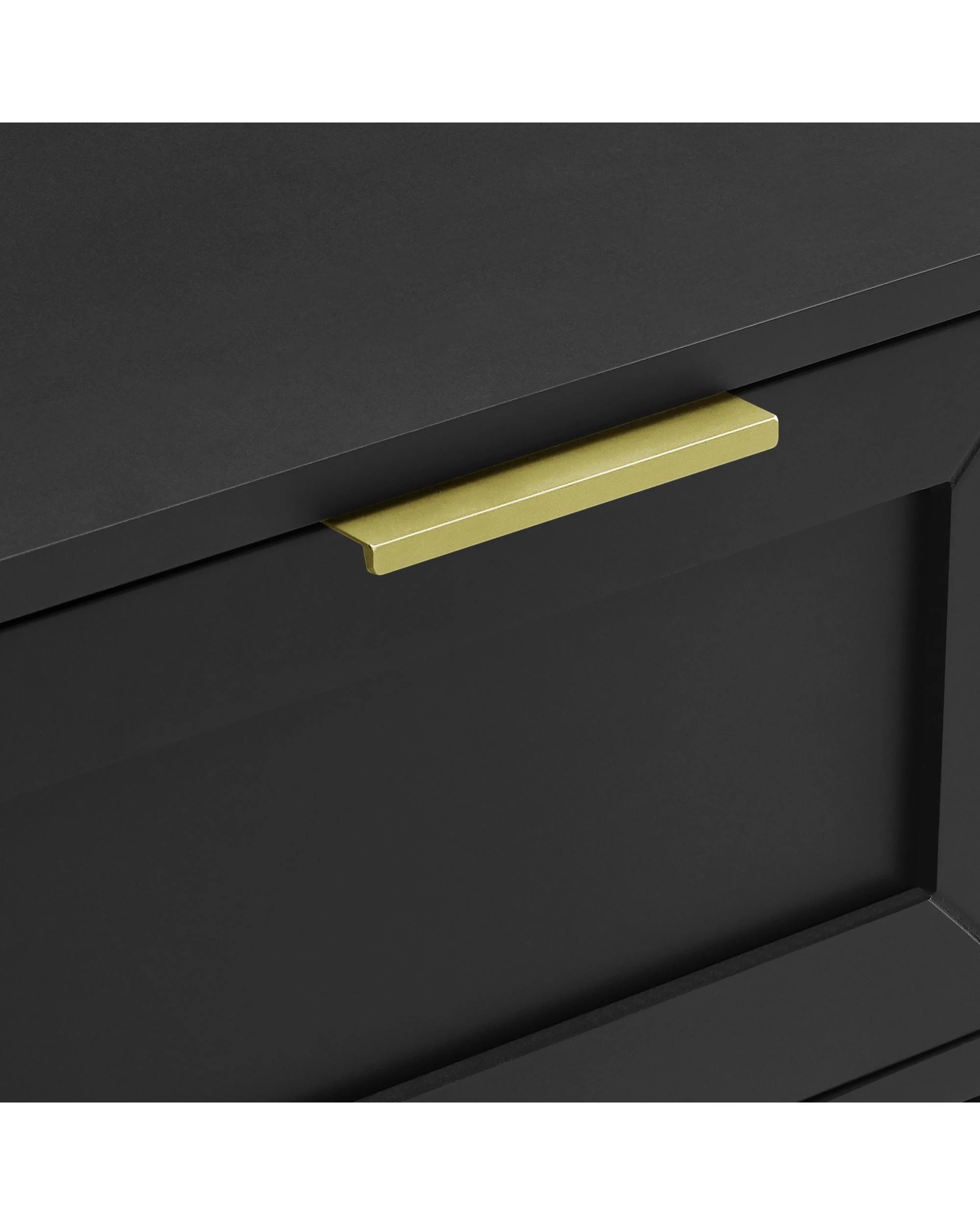 8 Kodu Bedside Unit Side Table 1 Drawer - Black, 8 of 10