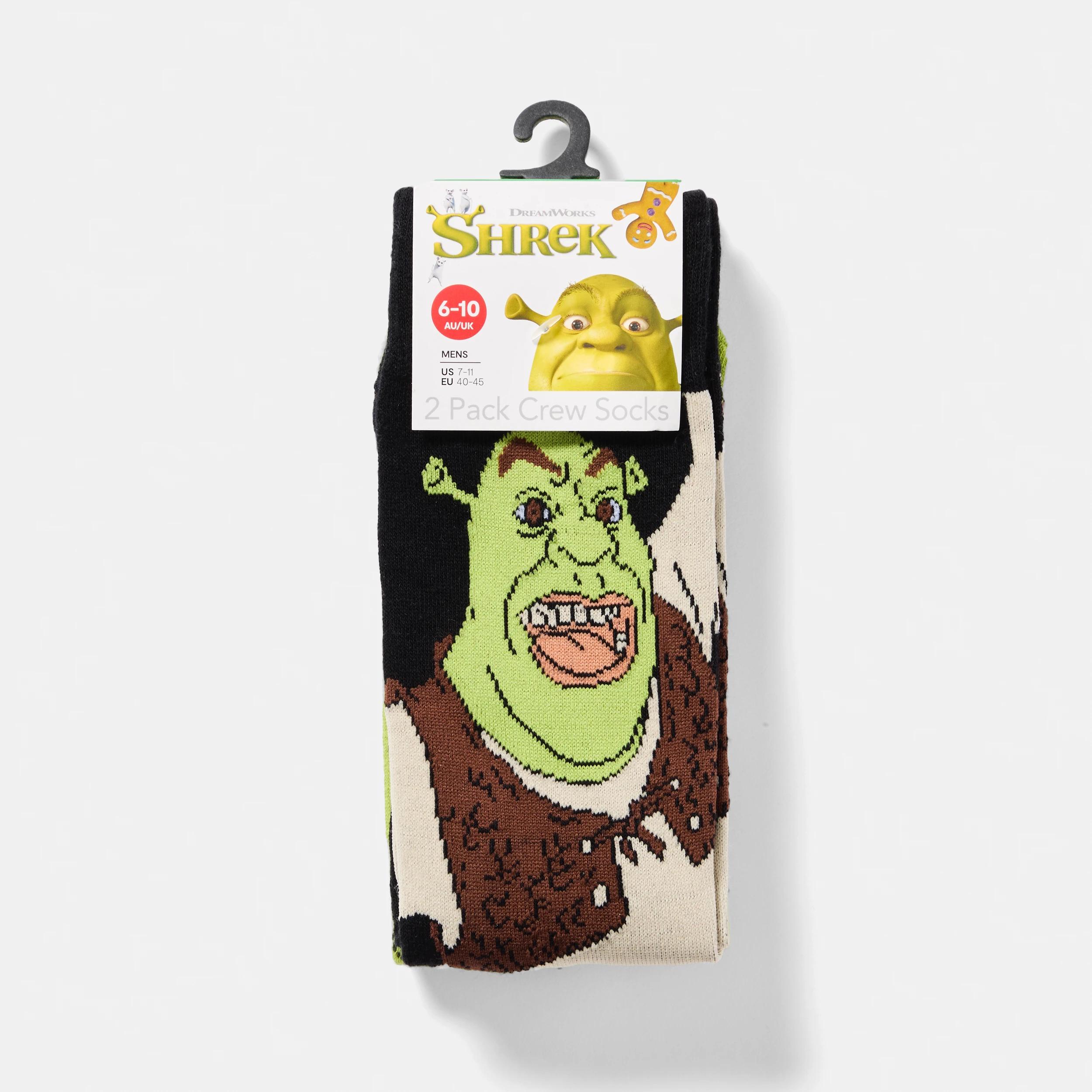 3 2 Pack Shrek License Socks 2PK SHREK, 3 of 3