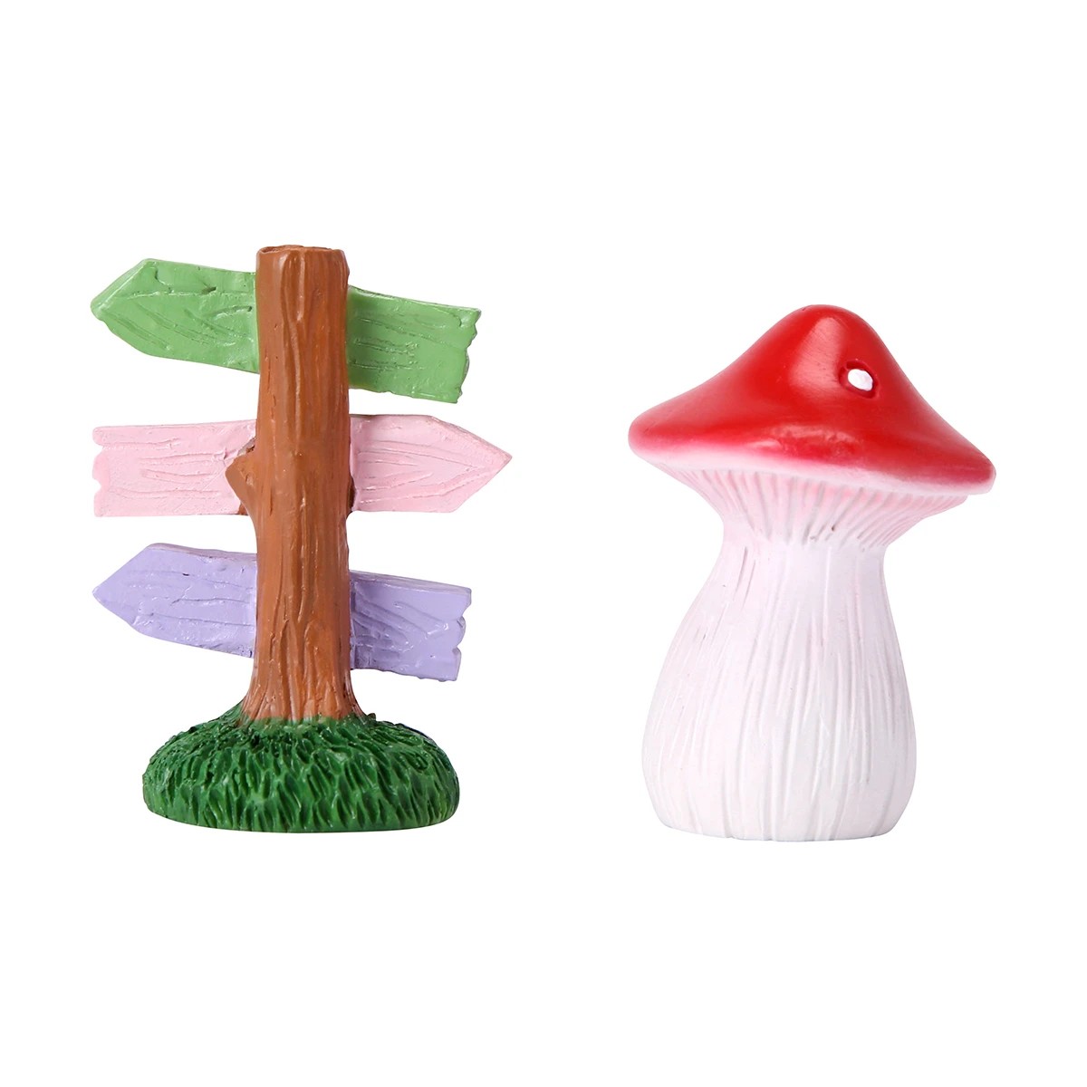 7 Fairy Garden: Sign and Mushroom House, 7 of 8