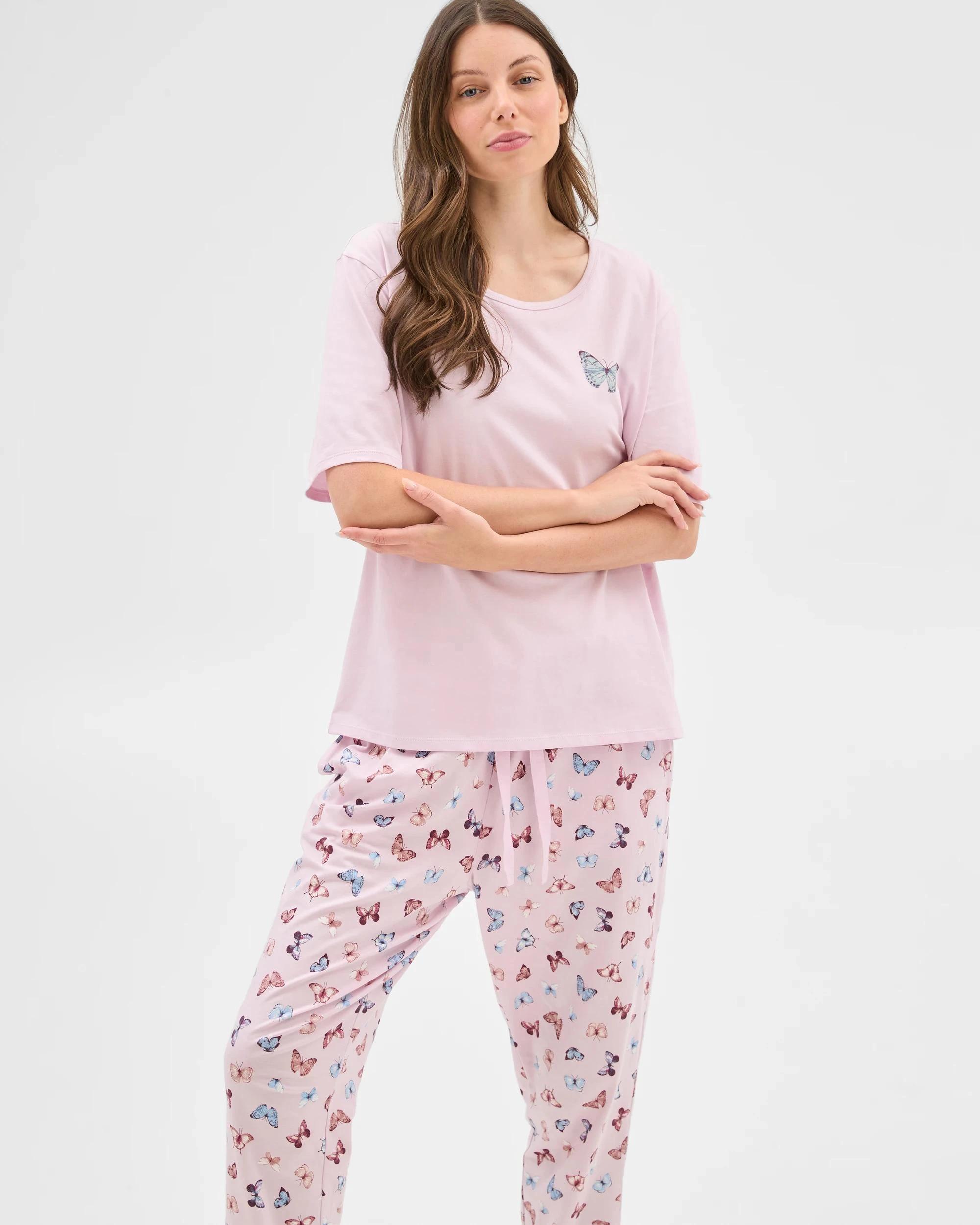 3 Target Australian Cotton Jogger Sleep Pants BUTTERFLY, 3 of 6