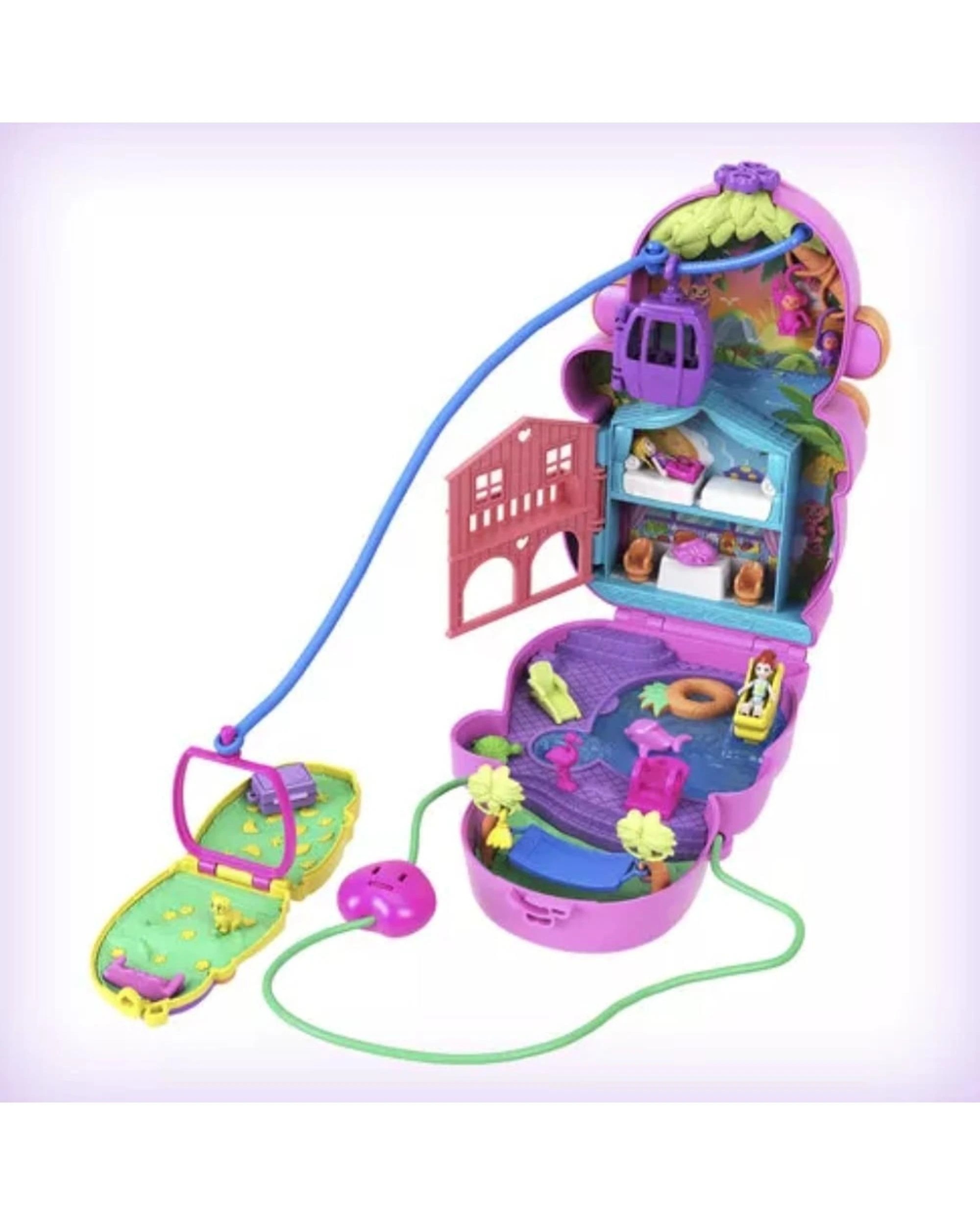 5 Polly Pocket Adventures In Rio Momma Monkey and Baby Playset, 5 of 8