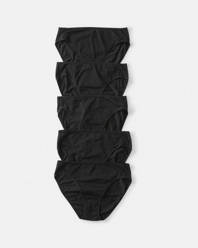 5 Pack Cotton Stretch Hi-Cut Br
