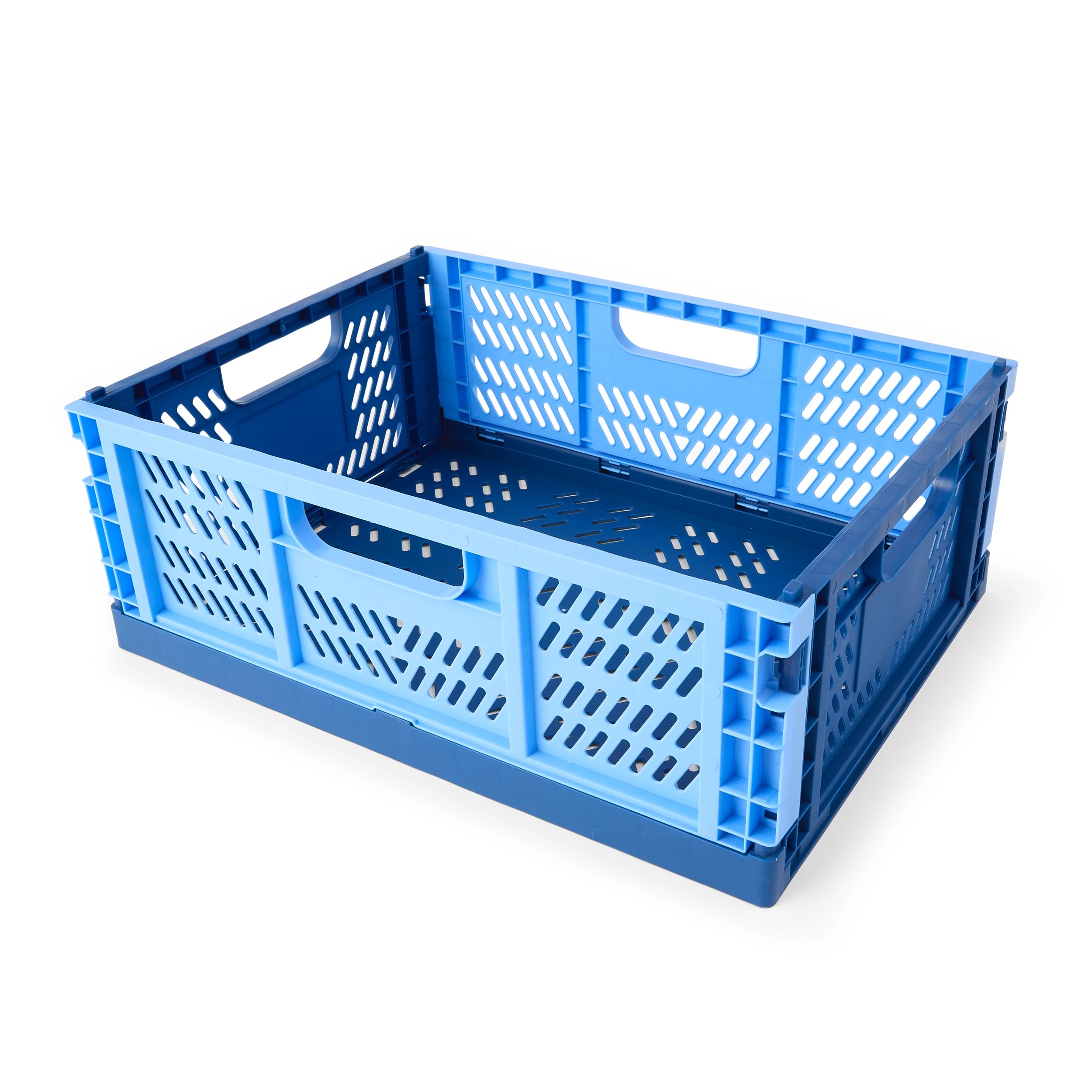 2 15L Collapsible Crate - Medium, Blue, 2 of 8