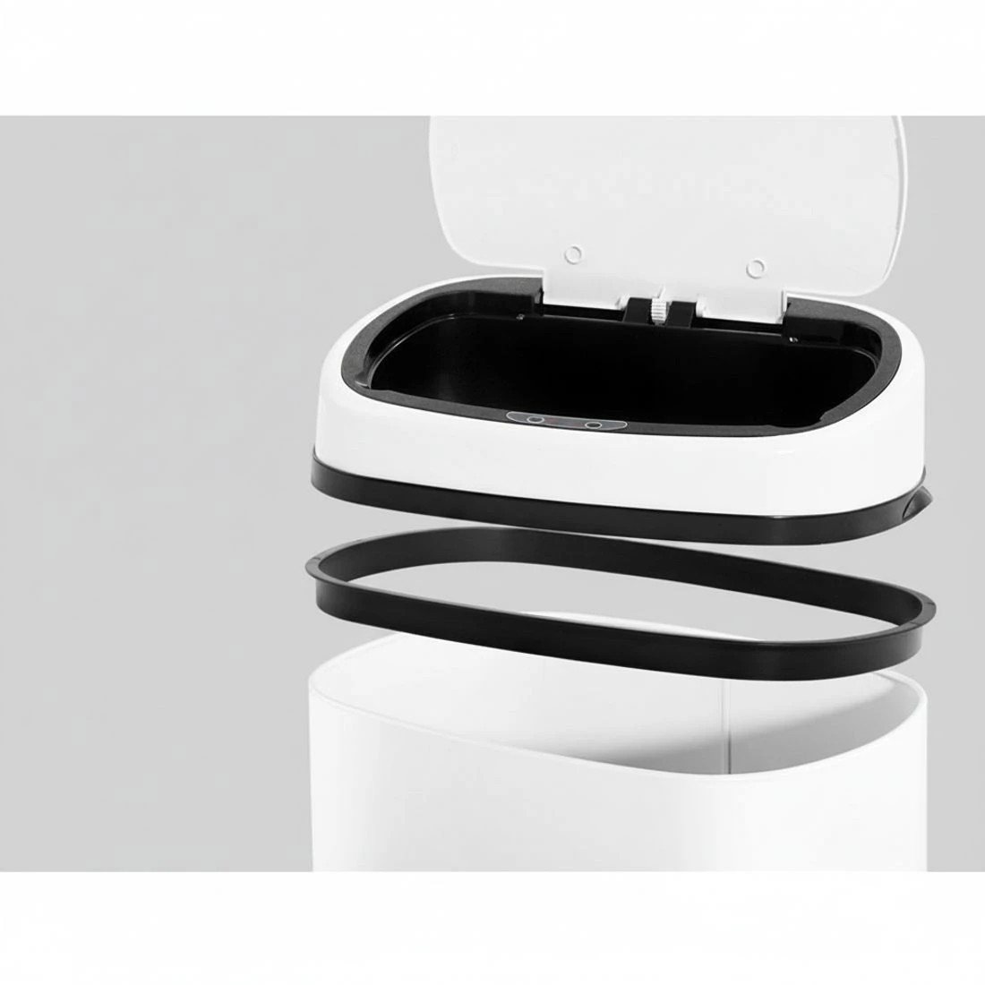 6 Devanti 58L Motion Sensor Bin Rubbish Automatic - White, 6 of 7