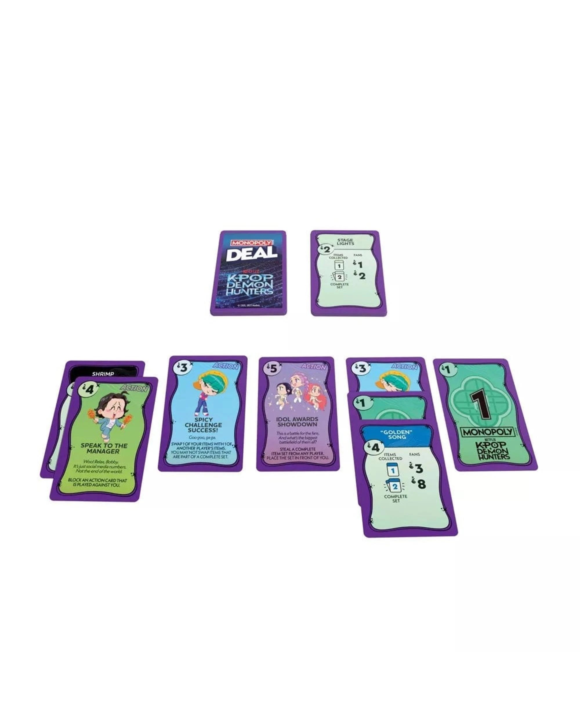4 Monopoly Deal K-Pop Demon Hunters Card Game, 4 of 5