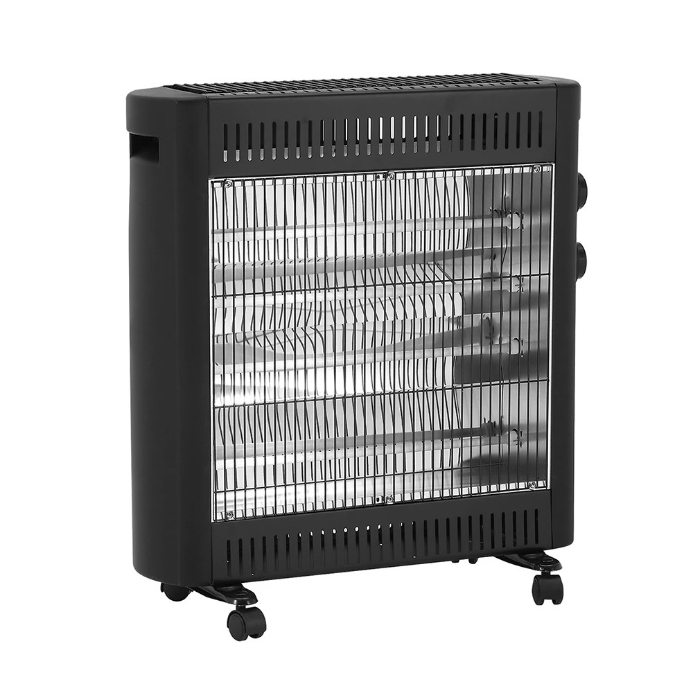 1 Devanti 2200W Infra Heater Radiant Heaters - Black, 1 of 7