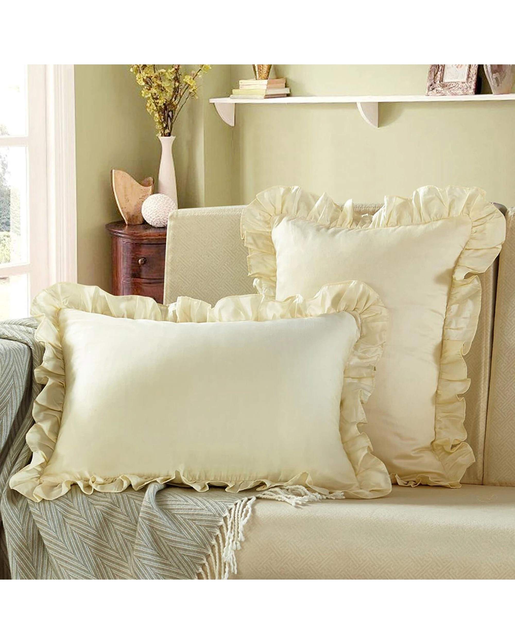 3 Cotton More 2pc 800TC Long Staple Cotton Satin Silk Feel Kids Pillowcases 42x60cm - Natural, 3 of 5