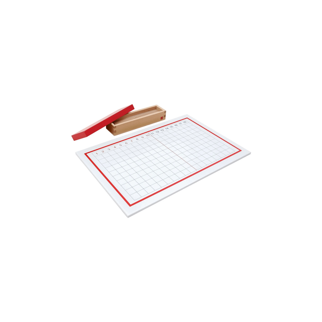 3 GAM MONTESSORI Addition Strip Board 9Pc Math Educational Toy With Wooden Box - Multi, 3 of 3