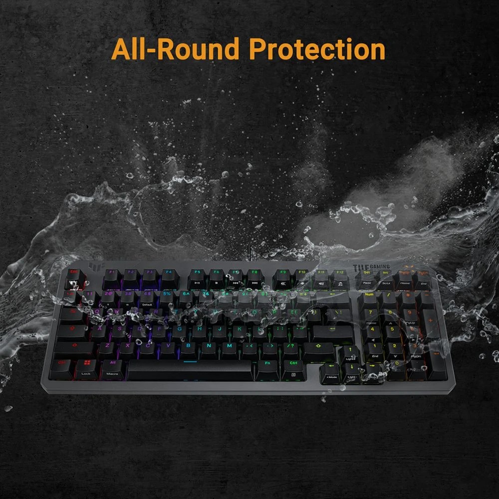 6 Asus TUF K3 II RGB Gaming Keyboard Black, 6 of 7
