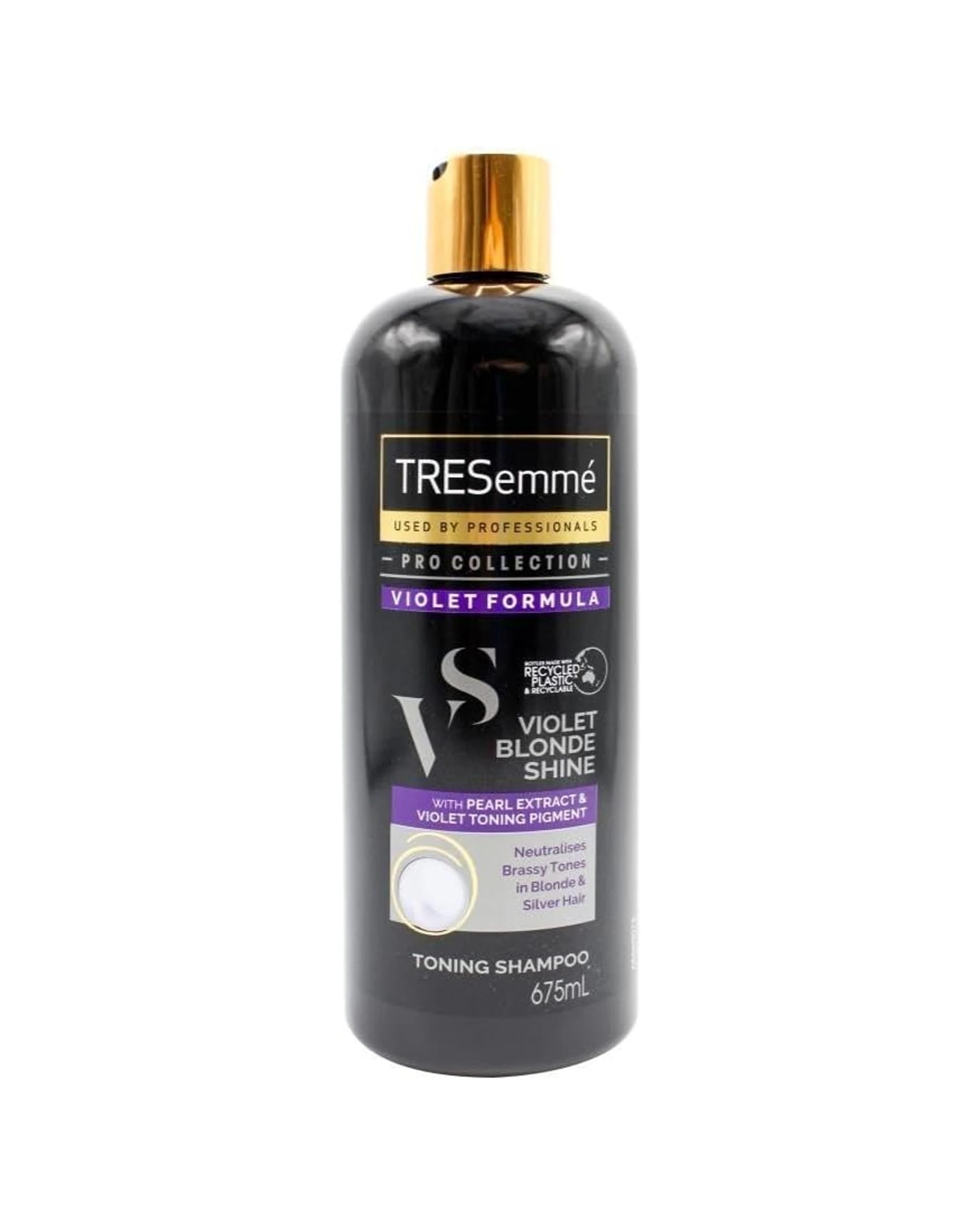1 Tresemme Pro Collection Violet Blonde Shine Toning Shampoo 675ml - Black, 1 of 3