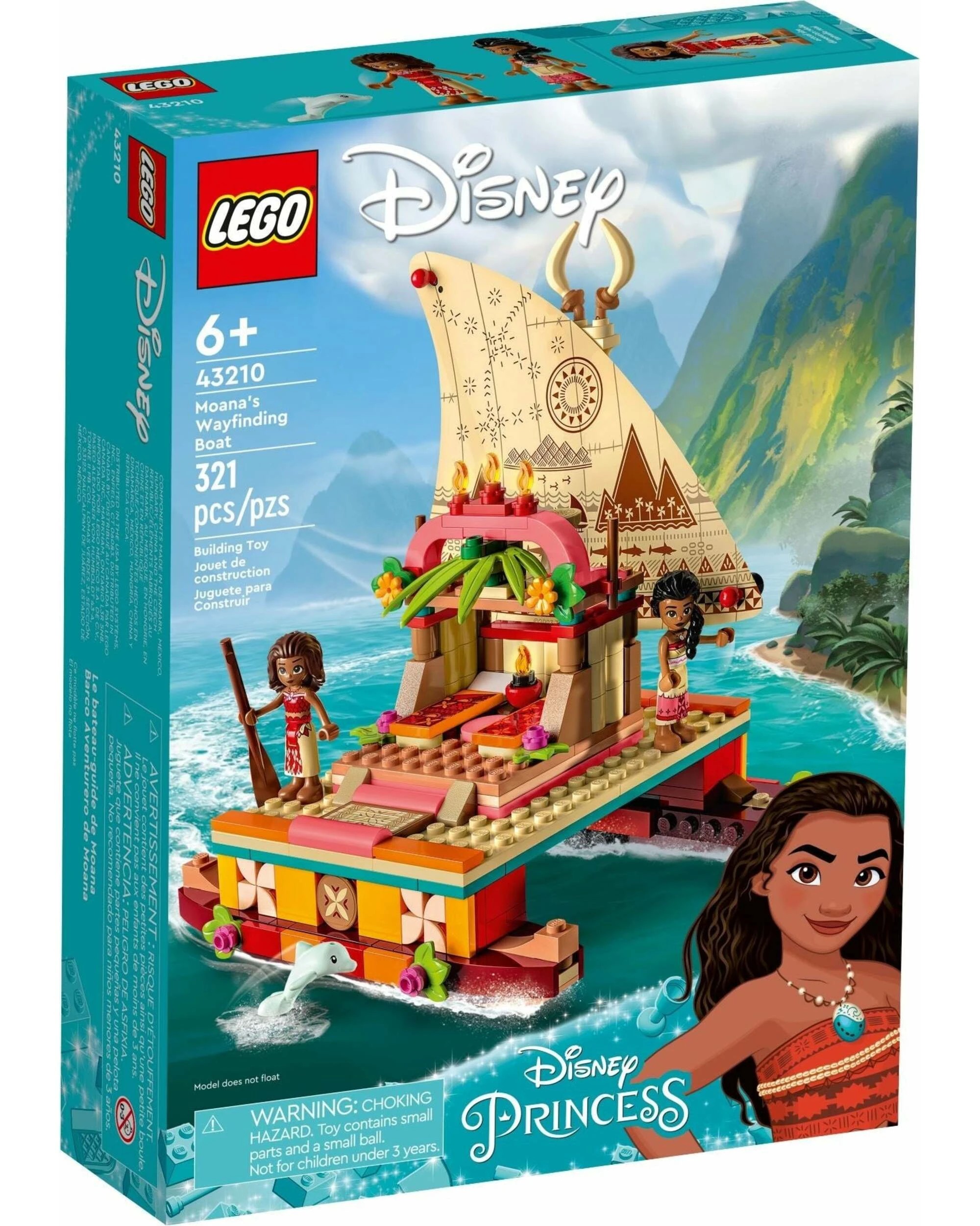 1 LEGO Disney Series 43210 Moana's Wayfinding Boat, 1 of 3