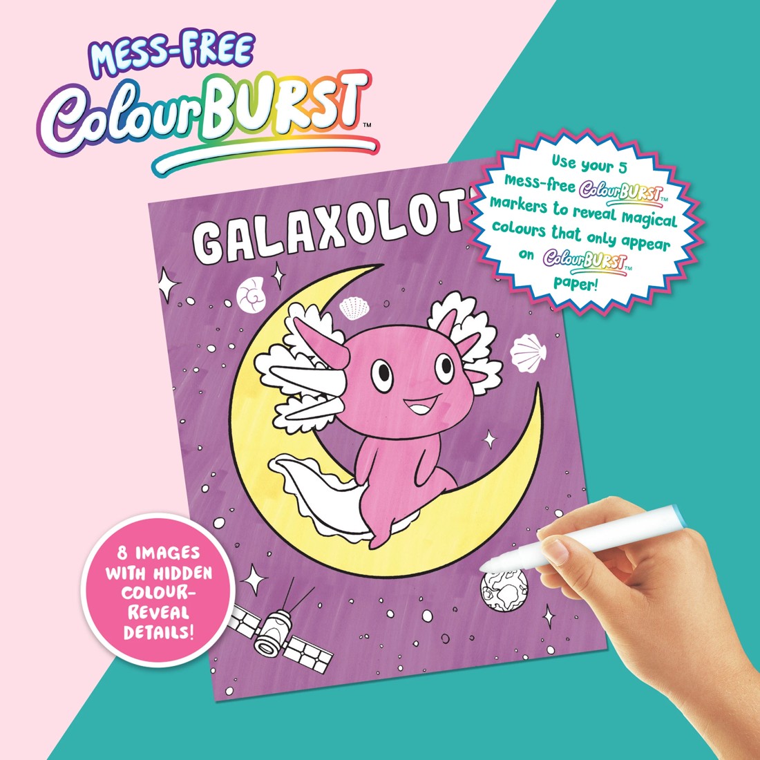 6 INKredibles Mess-Free ColourBurst: Adorable Axolotls Activity Kit - Book, 6 of 6