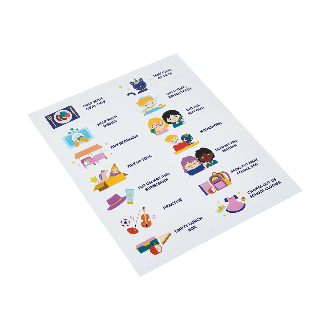 7 Magnetic Reward Chart Daily Tasks - Unicorn, 7 of 8