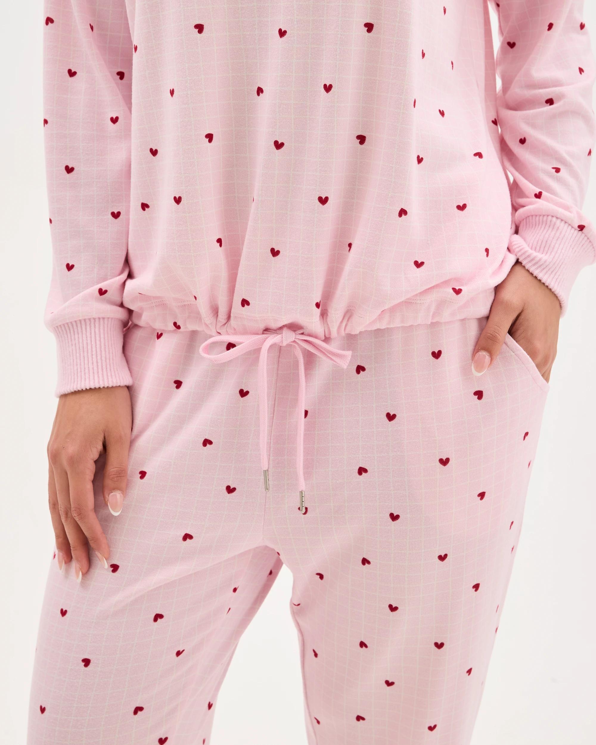 5 Target Woman Printed Cosy Pyjama Sleep Set HEART, 5 of 6