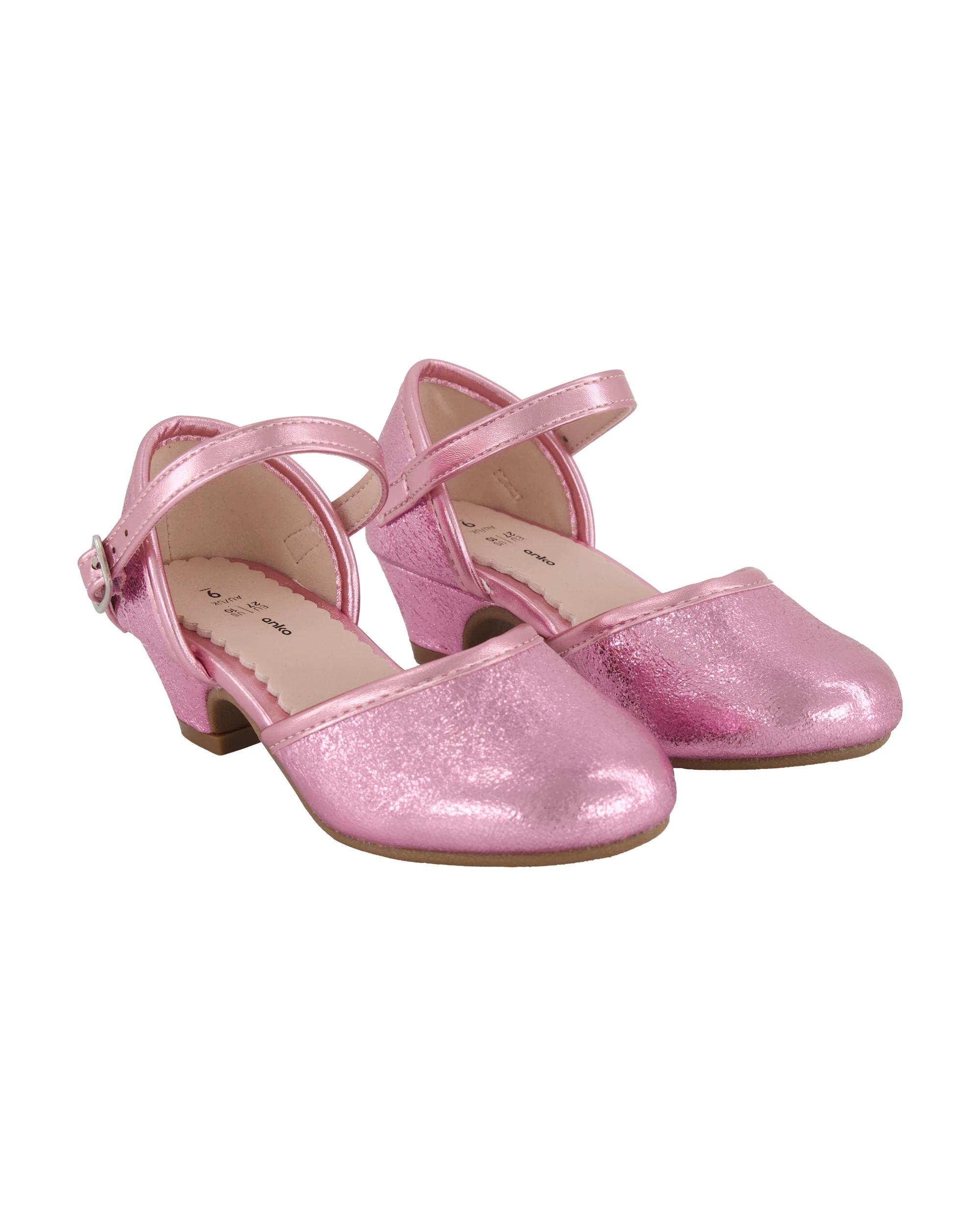4 Junior Heels LIGHT PINK GLITTER, 4 of 5