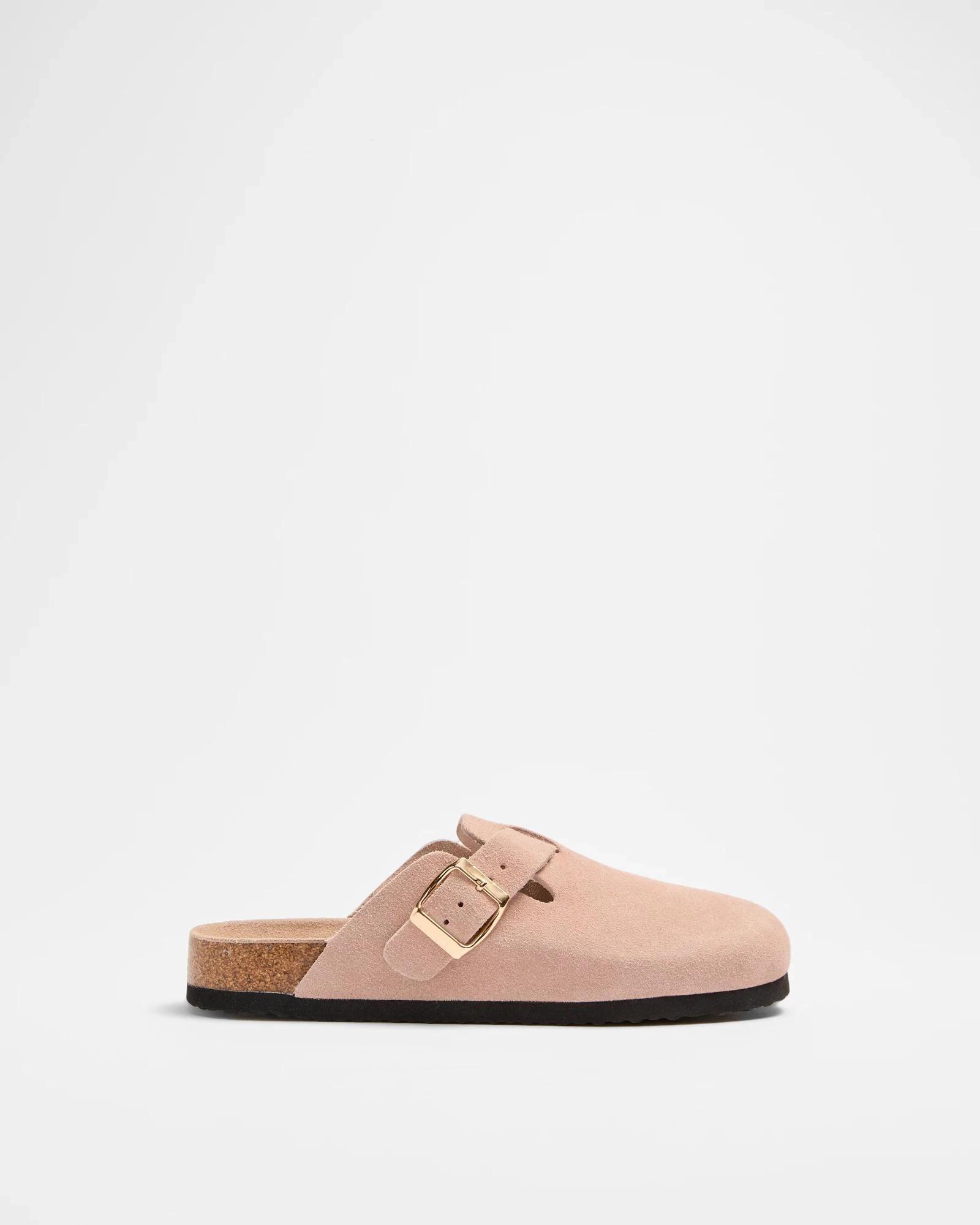 1 Target Youth Girls Youth Leather Moulded Cork Clog PINK, 1 of 2