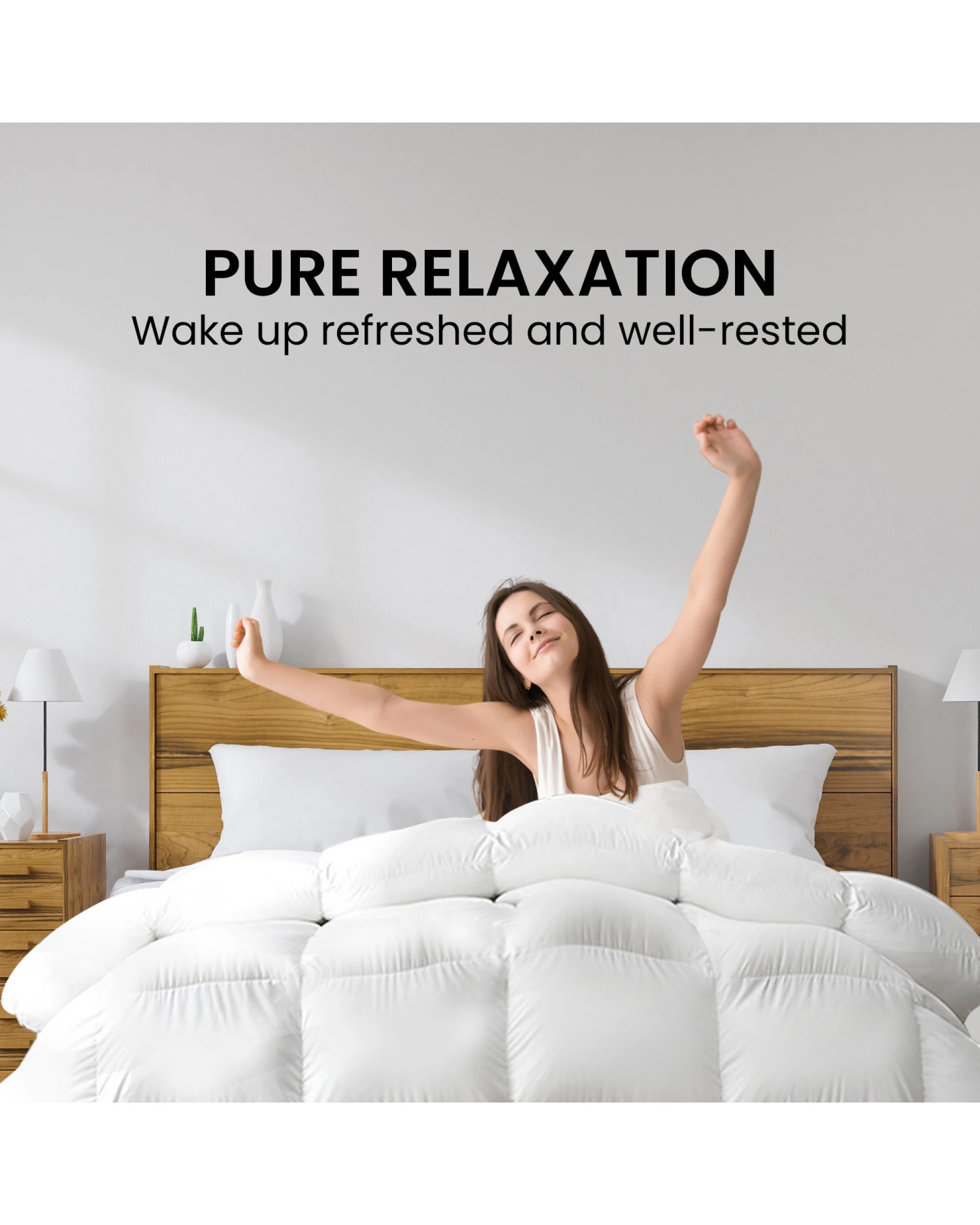 7 Laura Hill 500gsm Duck Down Feather Quilt Comforter Doona
 - Queen Bed, 7 of 10