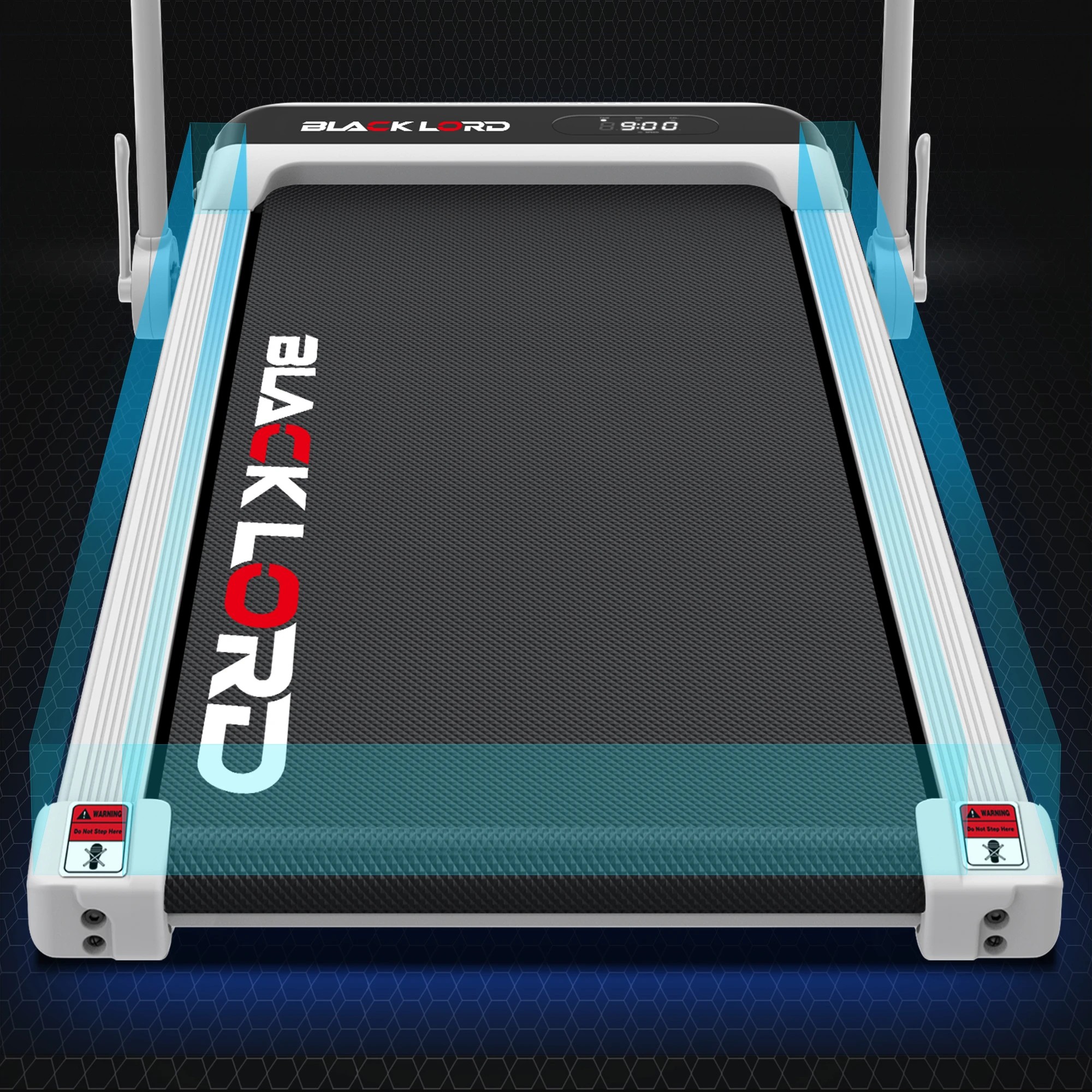 7 Black Lord Treadmill Electric Walking Pad Home Office Incline Foldable - White, 7 of 9