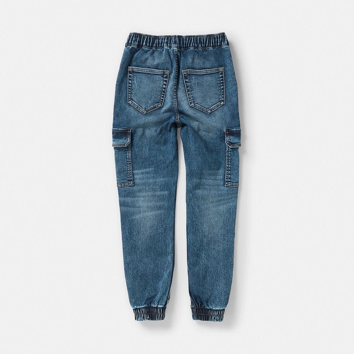 9 Denim Cargo Joggers Denim Wash, 9 of 9
