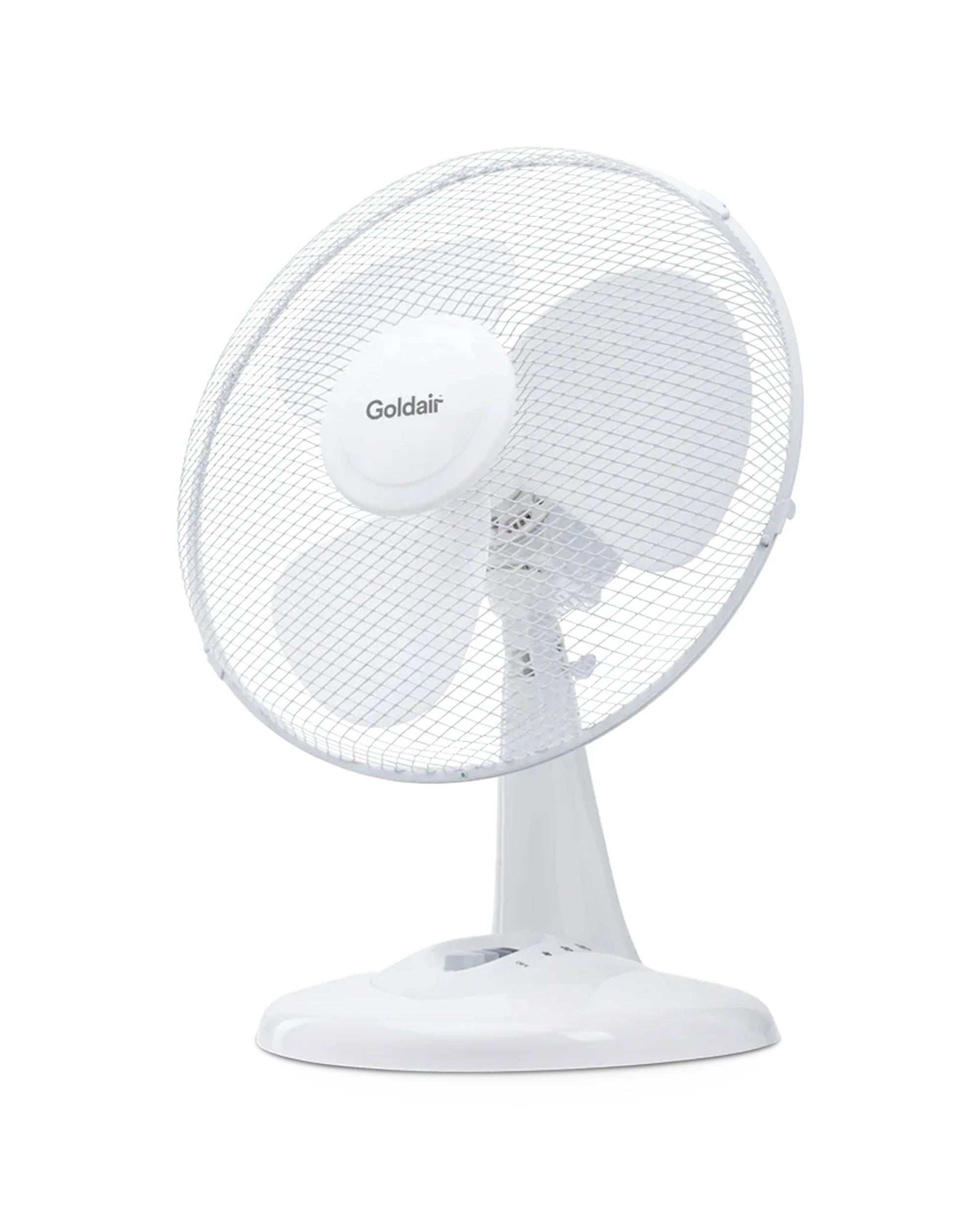 1 Goldair Oscillating Home & Work Desk Cooling Fan 40W 30cm - White, 1 of 4