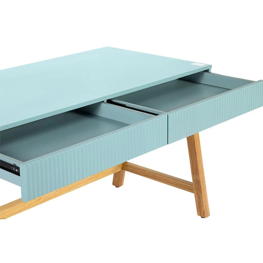 7 Stilford Ribe 2 Drawer 1400mm Desk Green Desks, Tables and Workstations, 7 of 10