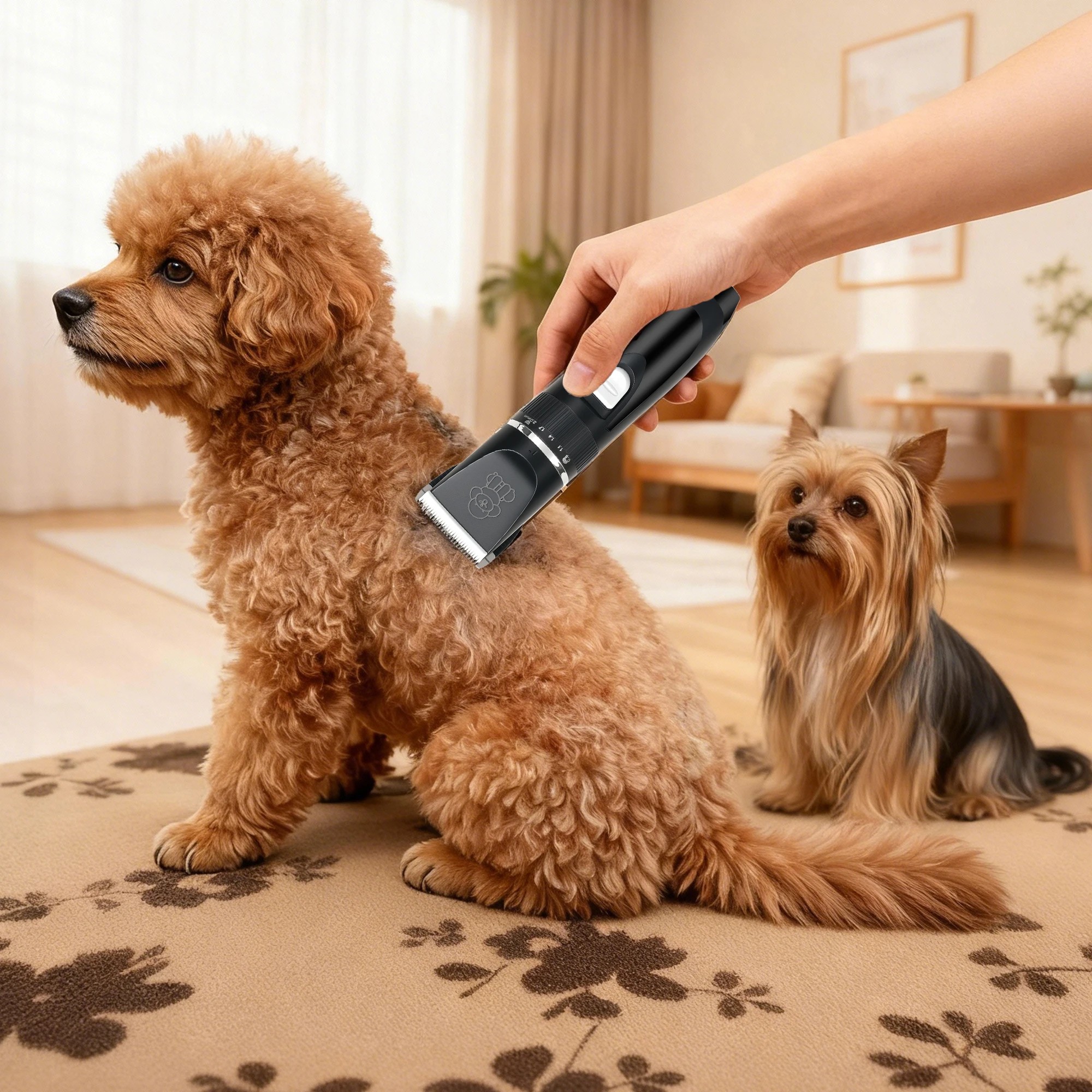 8 Pawz Dog Clippers Cordless Rechargeable Pet Grooming Kit In Colour - Black, 8 of 9