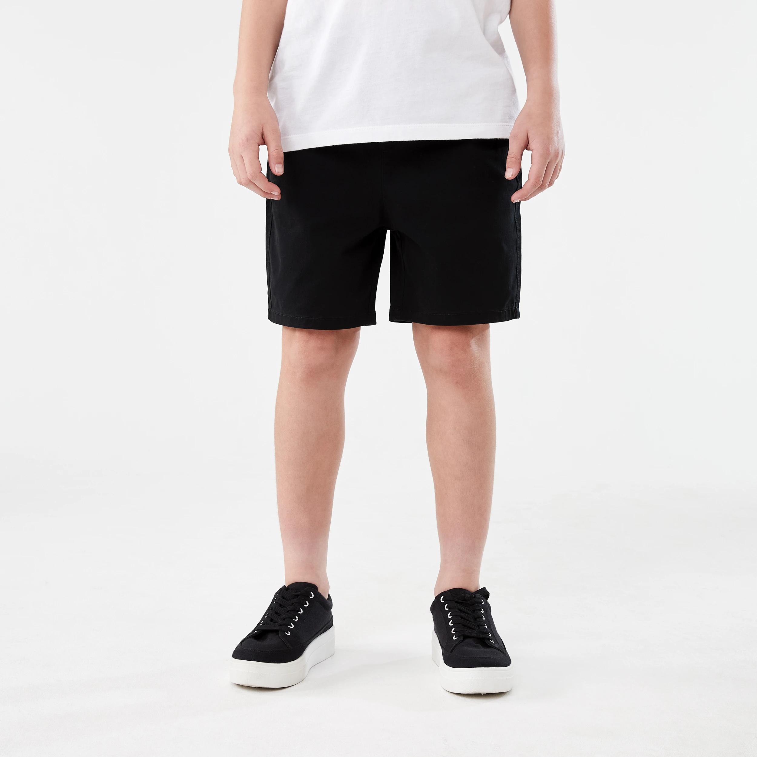 1 Washed Pull On Shorts BLACK, 1 of 6