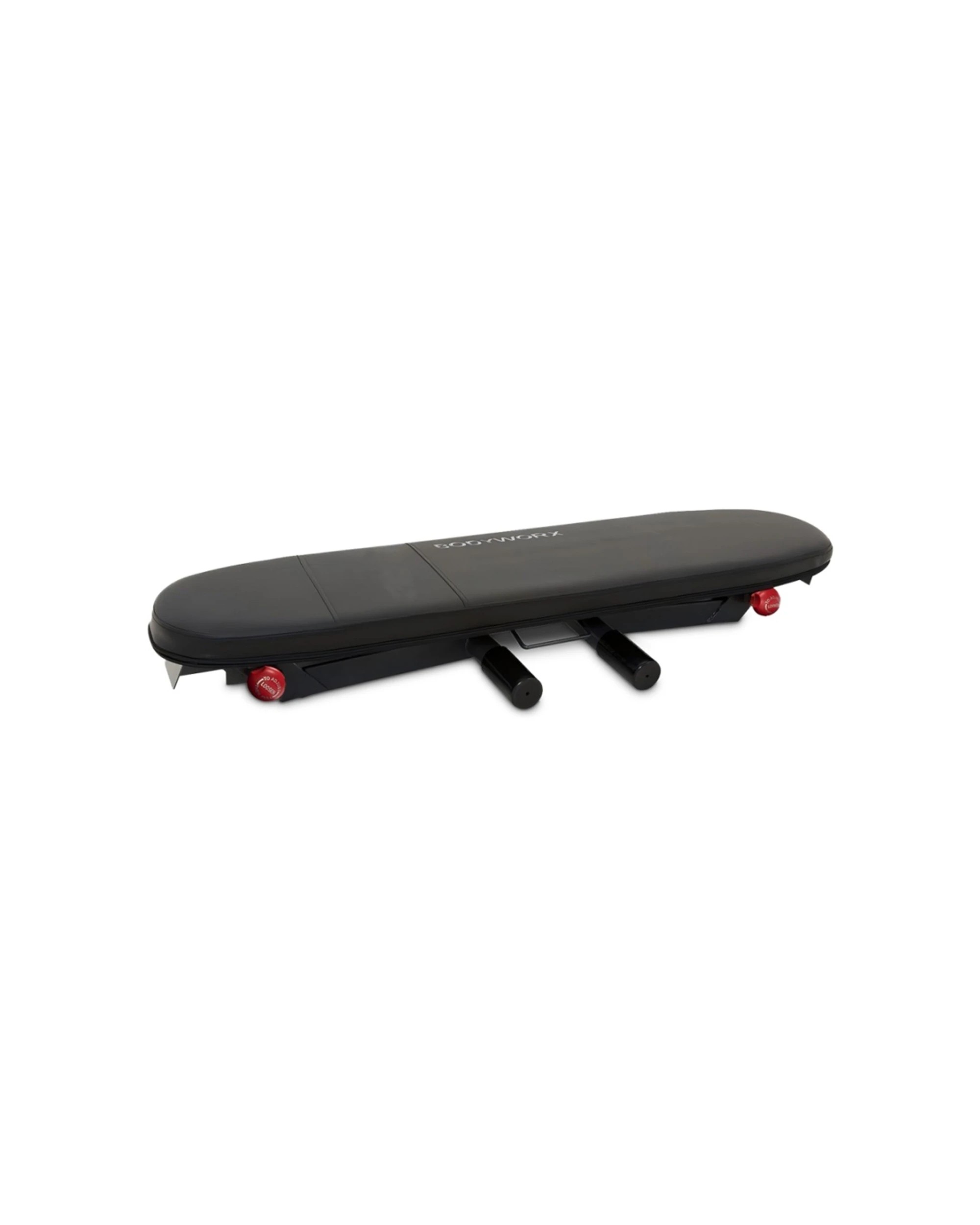 1 Bodyworx Foldable Flat Bench Heavy Duty Steel Durable Upholstery Gym - Natural, 1 of 2