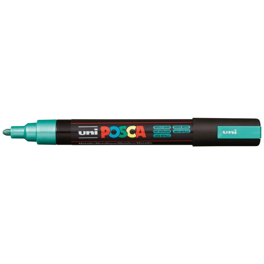 1 POSCA PC 5M Paint Marker Metallic Green, 1 of 7