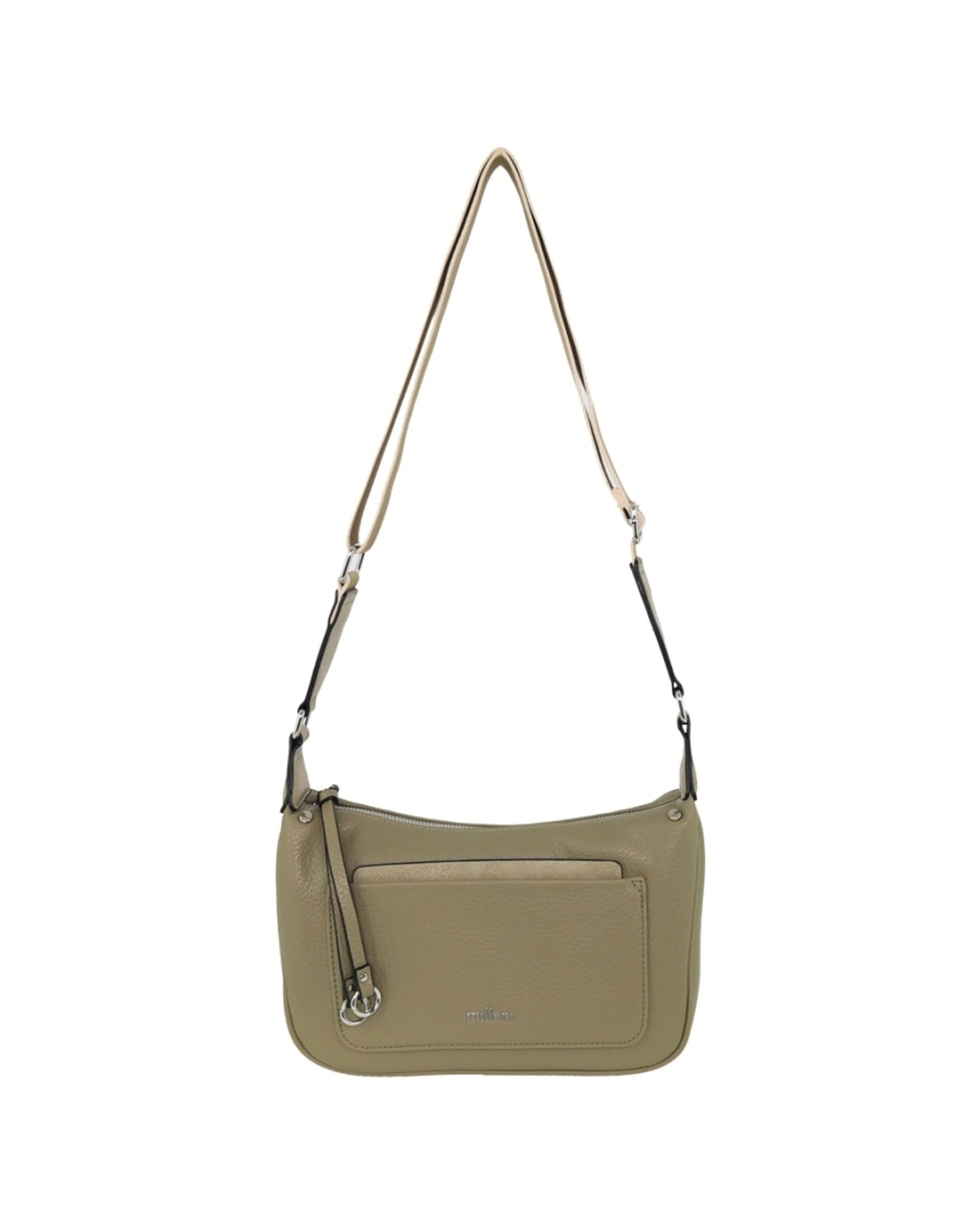 2 Milleni Women's Handbag Vegan Leather Fashion Everyday Crossbody Bag Taupe - Green, 2 of 4