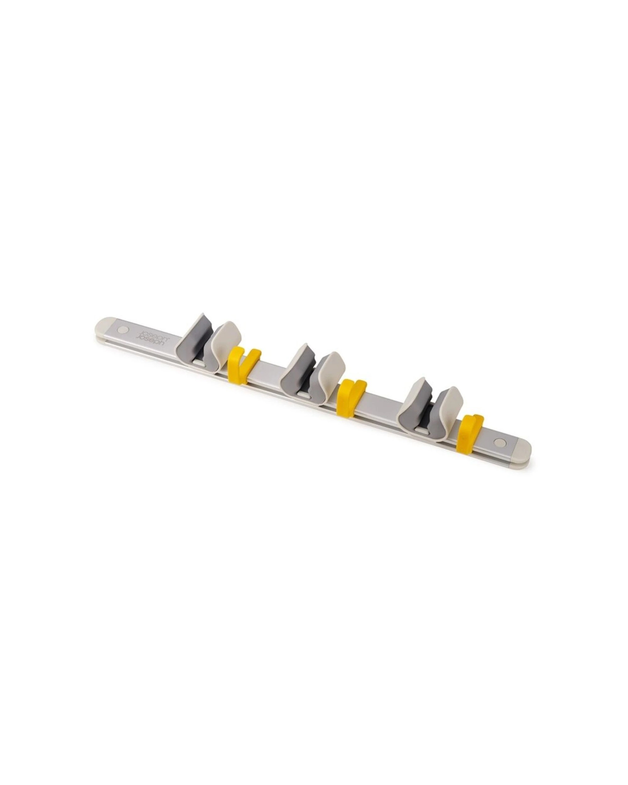 2 Joseph Joseph CleanTech Cleaning Tool Storage Rail With Adjustable Hooks - Silver, 2 of 7