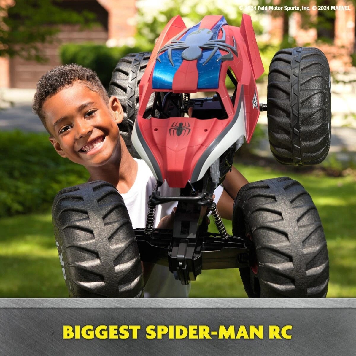 5 Monster Jam Marvel Spider-Man Mega 1:6 Scale RC Monster Truck, 5 of 8