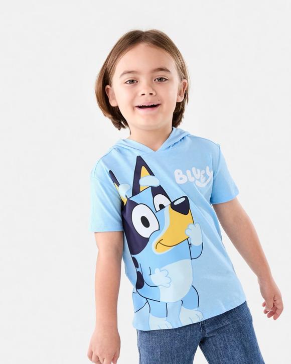 Bluey License Character Hooded T-shirt