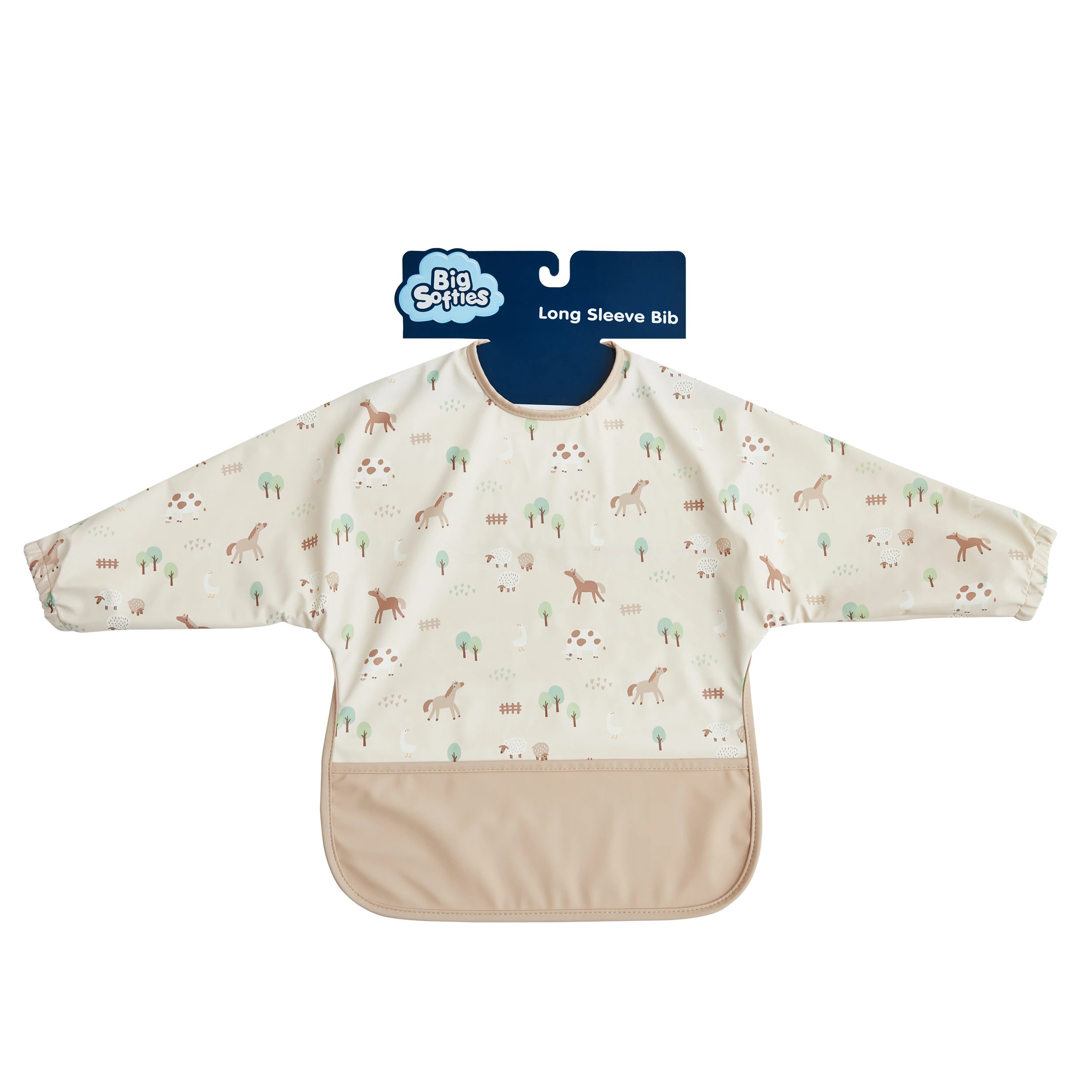 1 Big Softies Long sleeve wipe free bib, 1 of 5