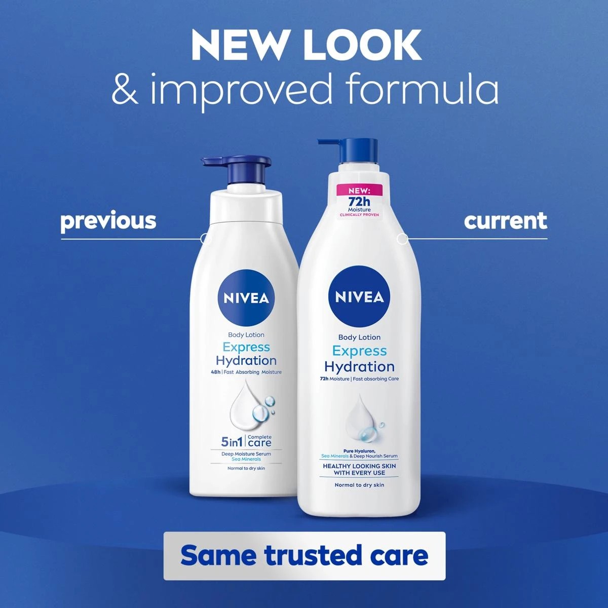 6 Nivea Express Hydration Body Lotion 400ml - Deep Moisture Serum and Sea Minerals, 6 of 9