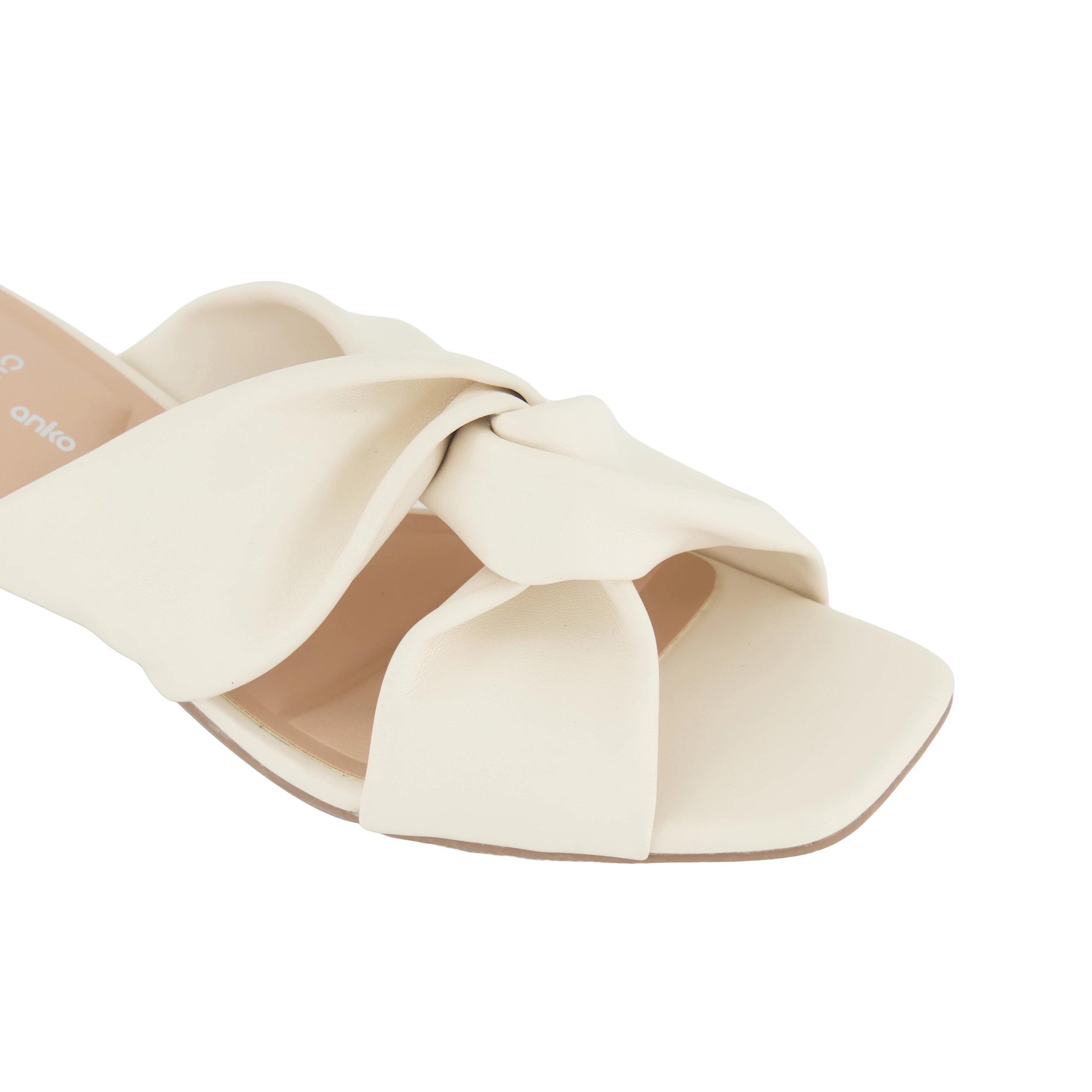 5 Soft Knot Heel Mules Ivory, 5 of 5