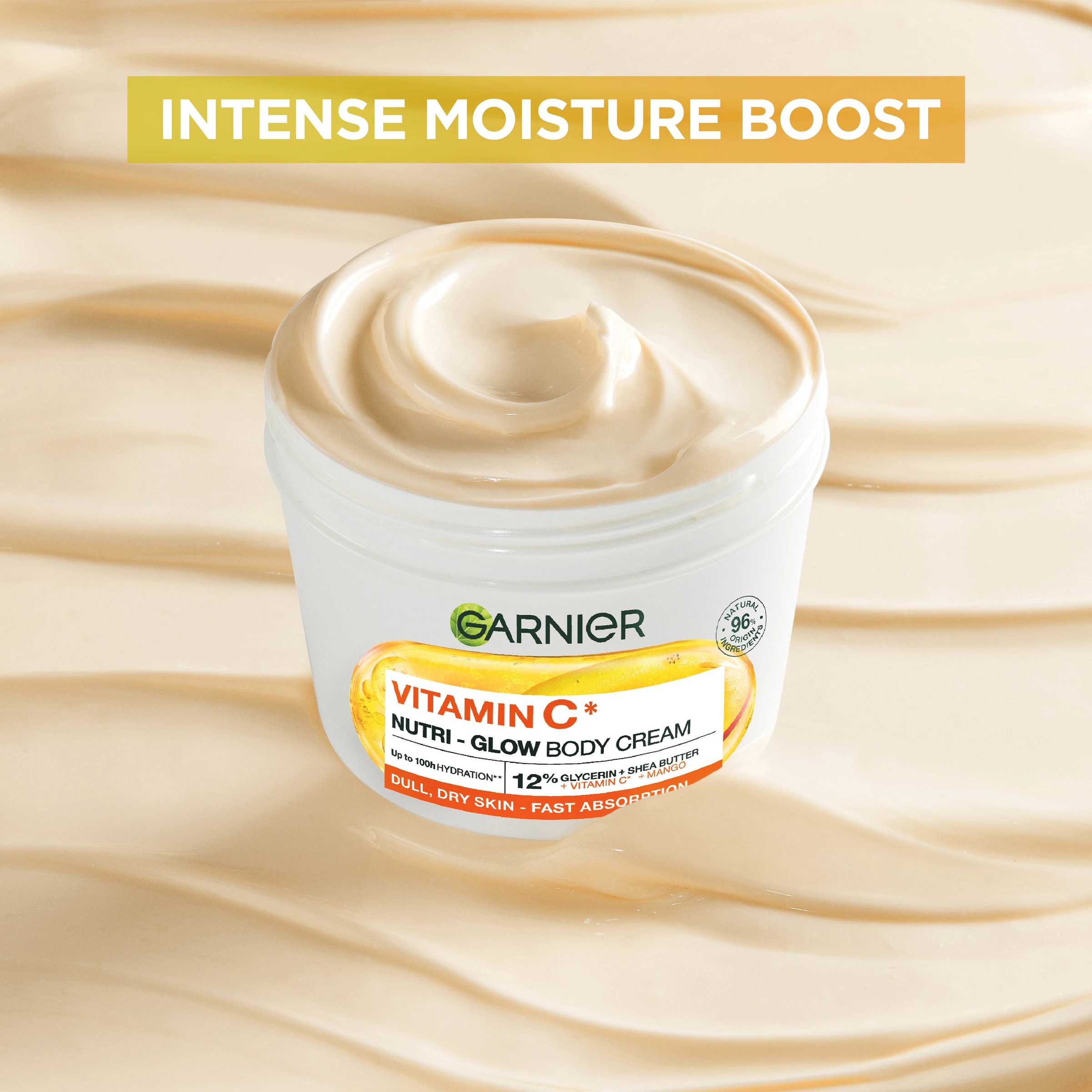 6 Garnier Body Superfood 48H Nutri-Glow Cream 380ml - Mango and Vitamin C, 6 of 8