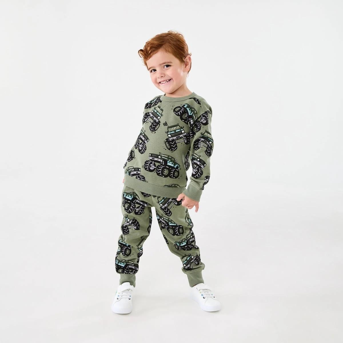 5 All Over Print Trackpants Gre Monste, 5 of 8