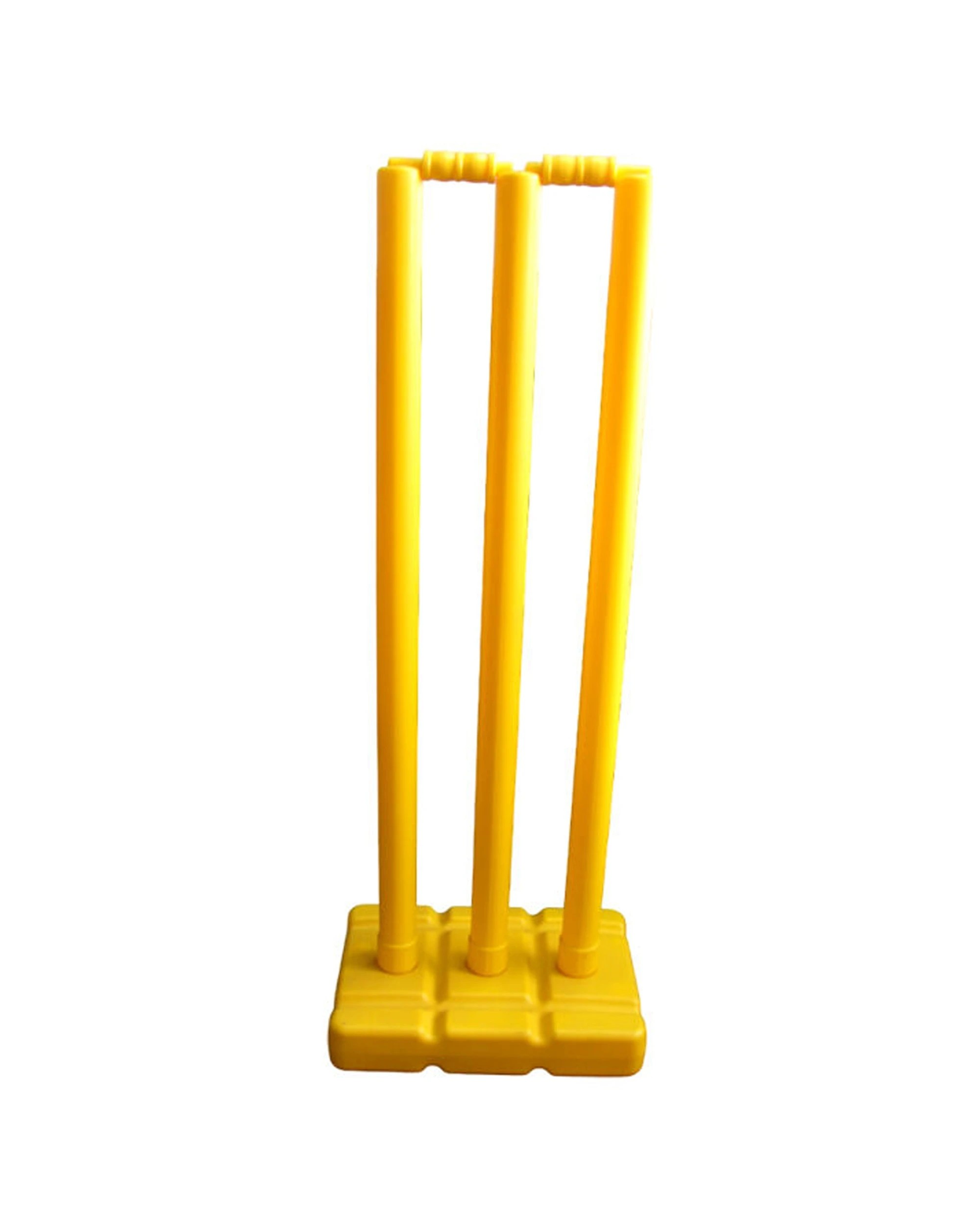 2 Regent Aussie Lightweight Backyard Cricket Playing Plastic Stump Set - Yellow, 2 of 2