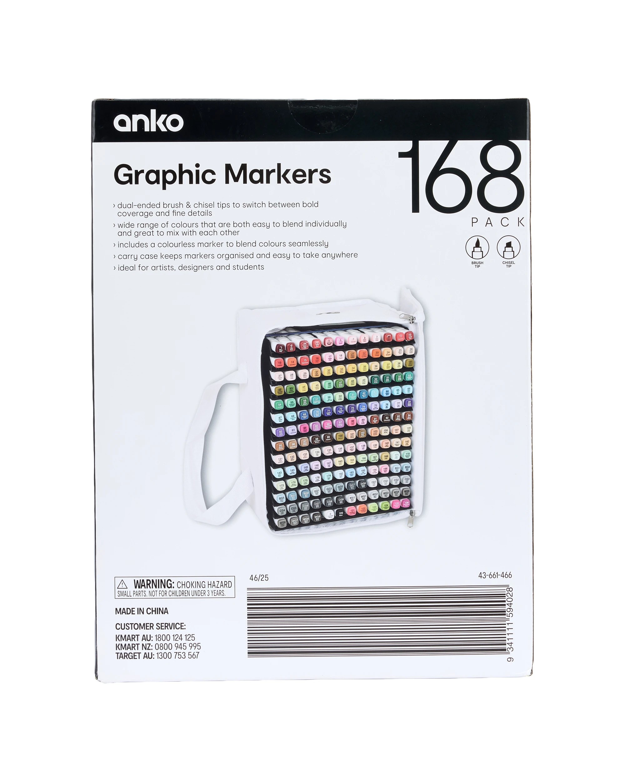 10 168 Pack Graphic Markers, 10 of 10